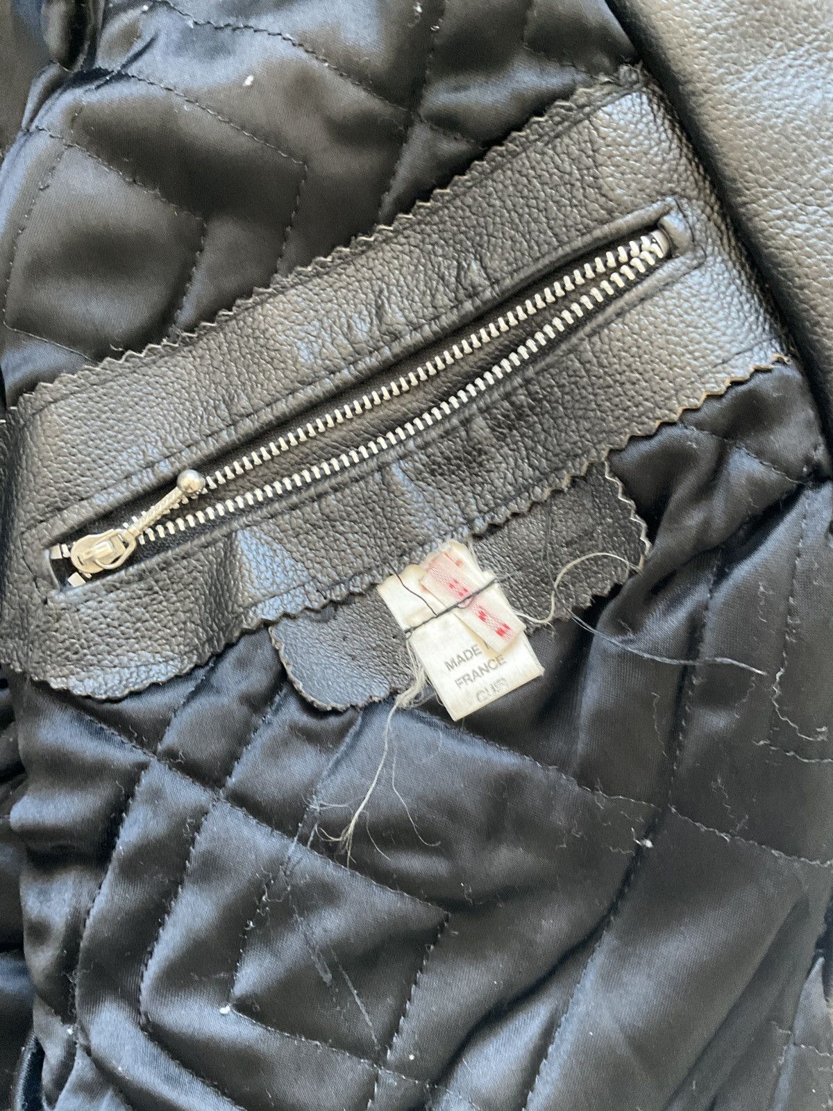 Vintage Vintage black leather perfecto Size US XL / EU 56 / 4 - 10 Thumbnail