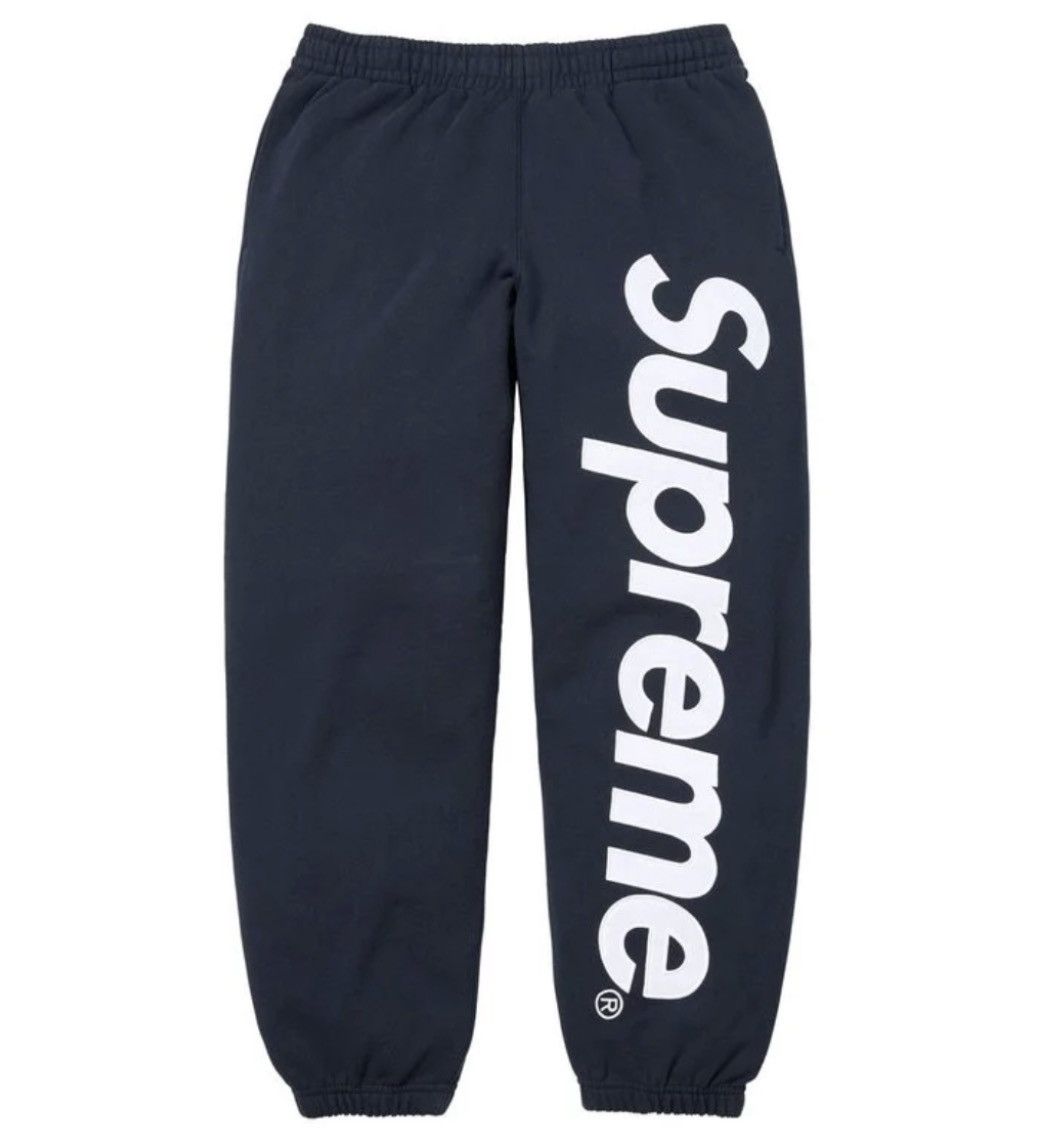 Supreme Satin Appliqué Sweatpant Size US 32 / EU 48 - 1 Thumbnail