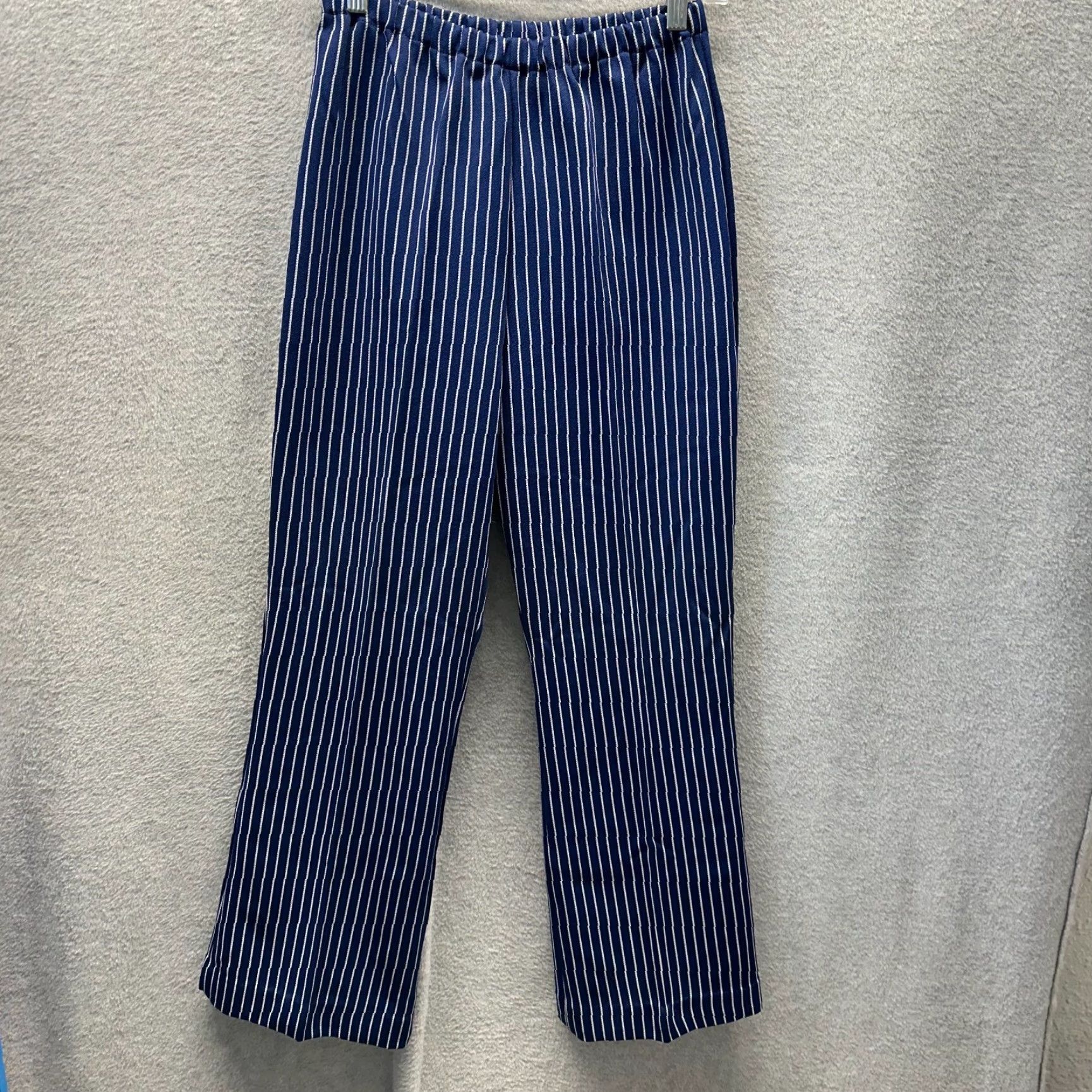 Vintage VINTAGE Queens Way Pants Womens 14 Blue White Stripe 70s Polyester Disco Ladies Pants Dress Pants Womens 14 Blue Stripe 70s Queen Size 36" / US 14 / IT 50 - 2 Thumbnail