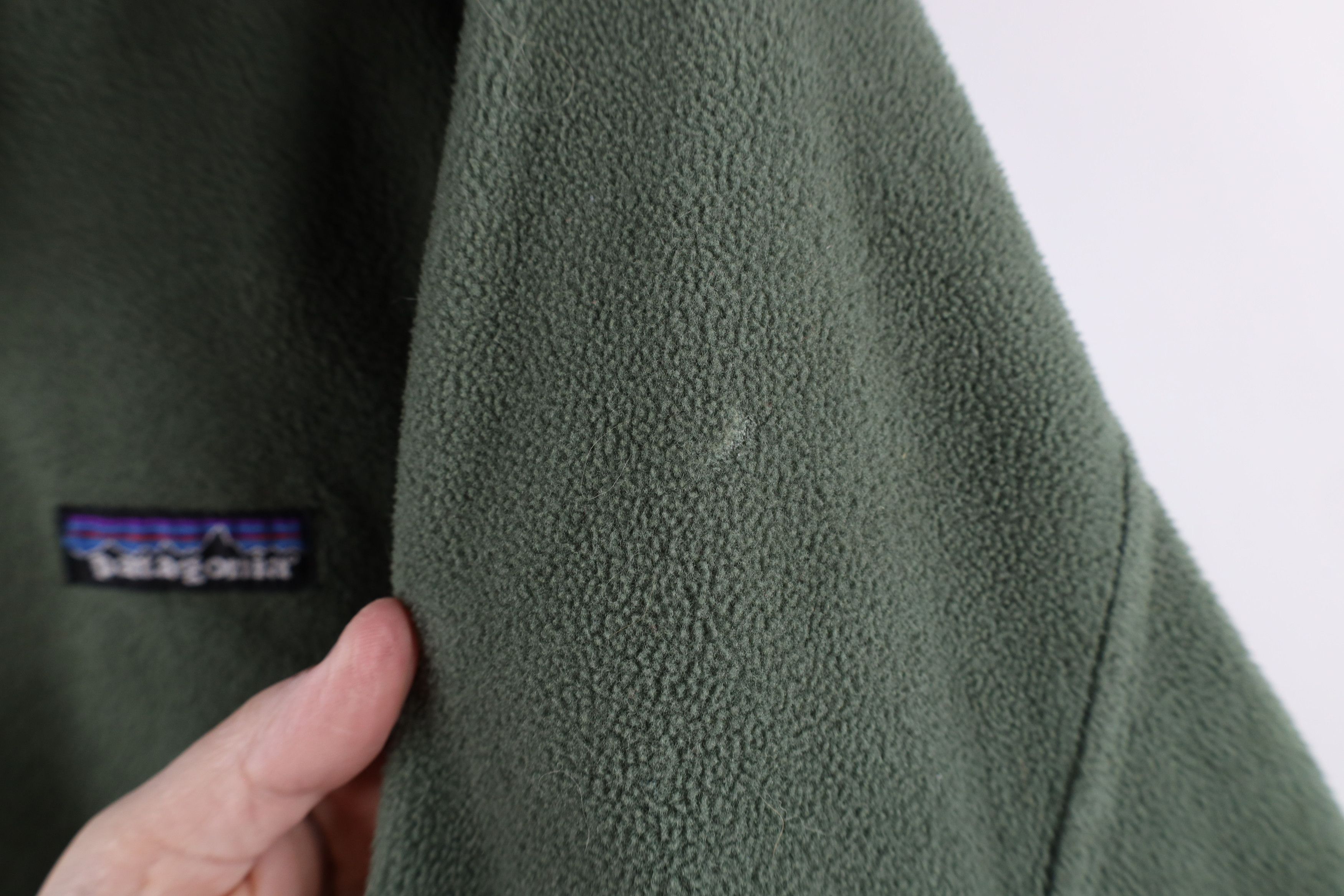 Patagonia Vintage Patagonia Synchilla Spell Out Fleece Jacket Green Size US L / EU 52-54 / 3 - 4 Thumbnail