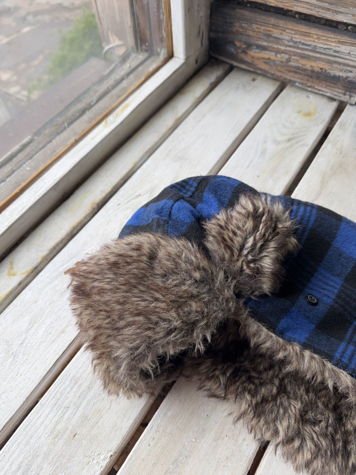Vintage Y2K HYPE FUZZY MOHAIRE AVIATOR USSR USHANKA HAT Alt Retro Size ONE SIZE - 5 Thumbnail