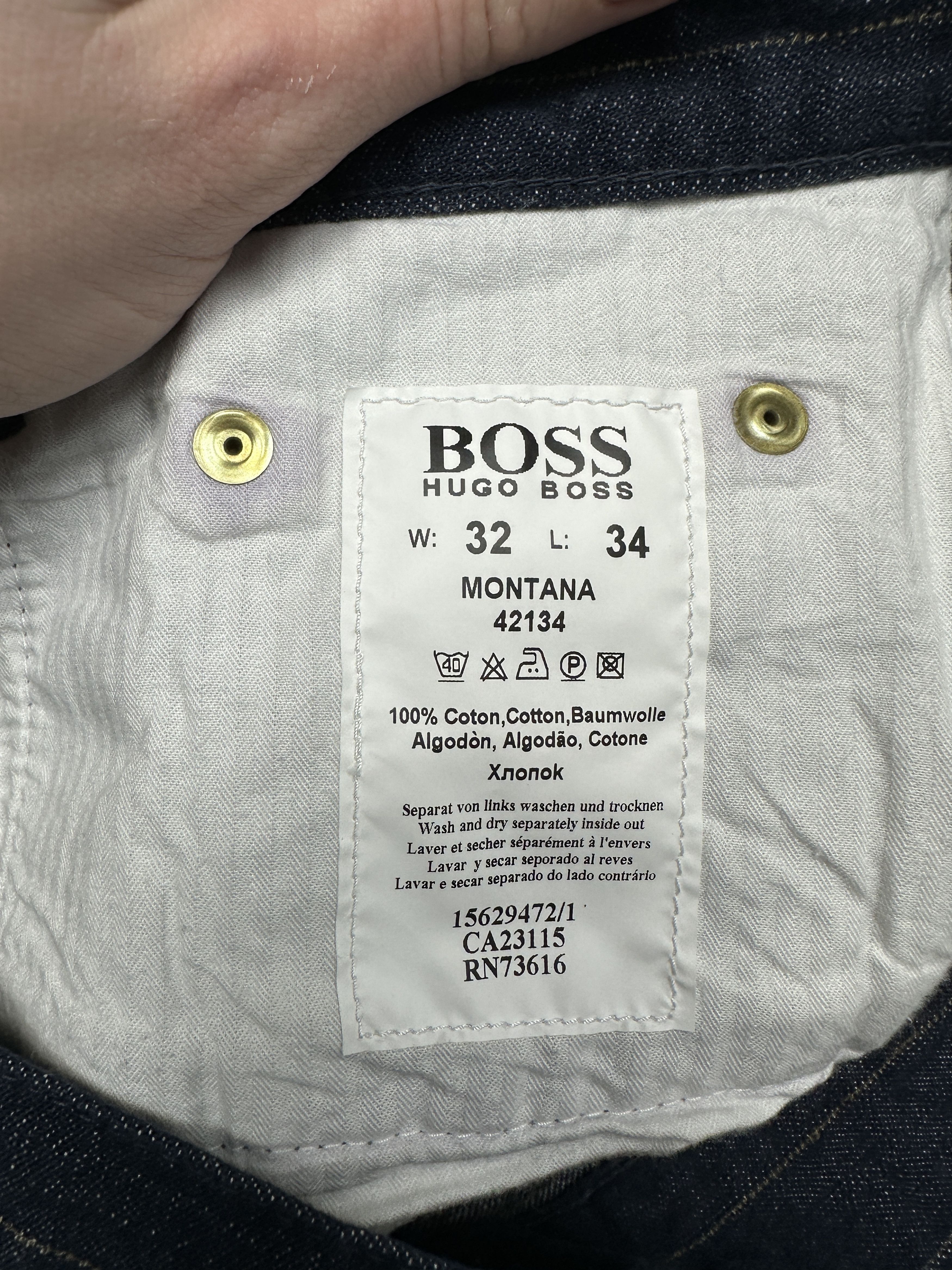 Hugo Boss Hugo Boss 90s Vintage Mens Denim Pants Jeans Size US 32 / EU 48 - 6 Thumbnail
