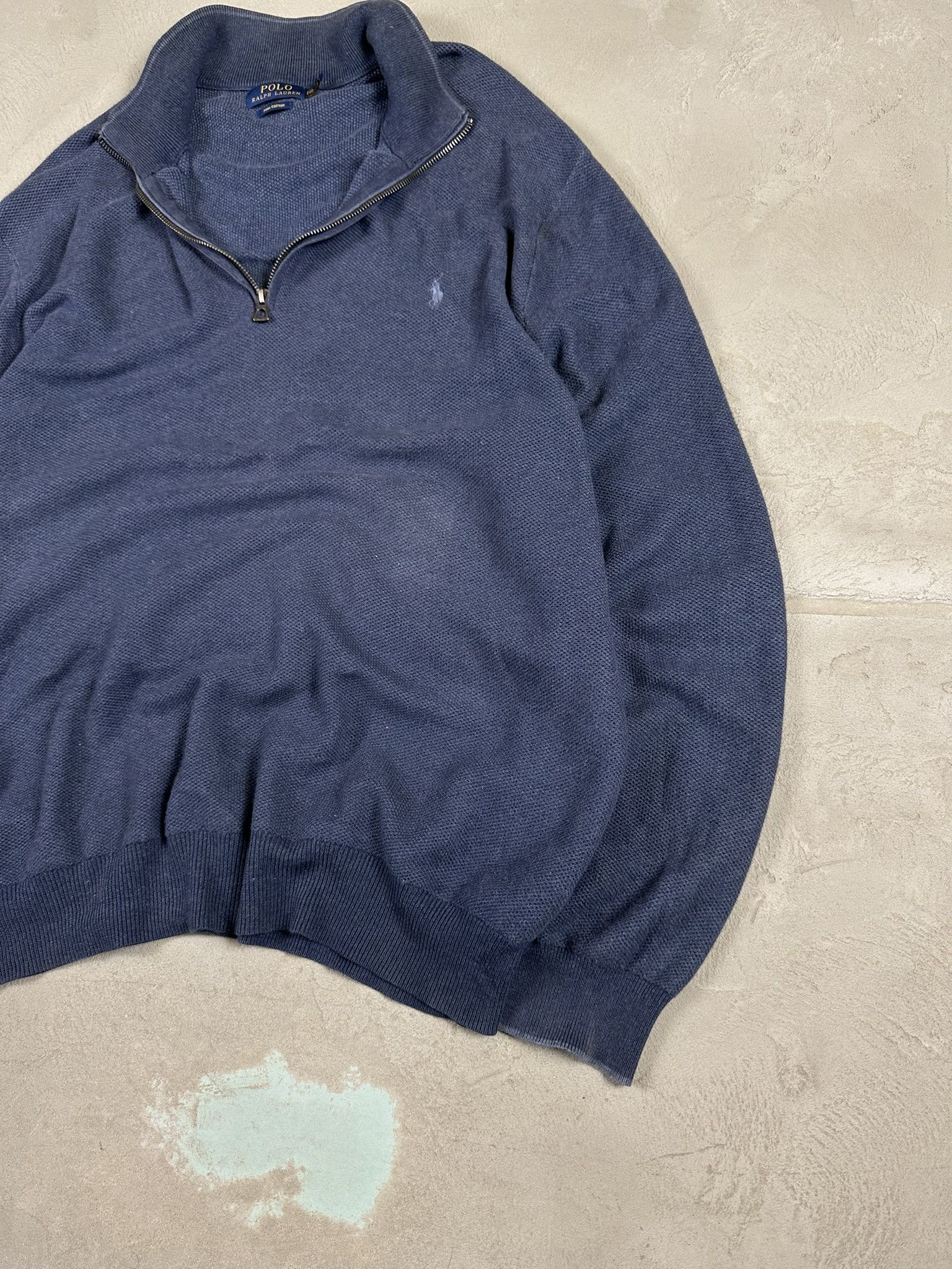 Designer × Polo Ralph Lauren Polo Ralph Lauren Logo Boxy Quaterzip Sweatshirt Size US XXL / EU 58 / 5 - 4 Thumbnail