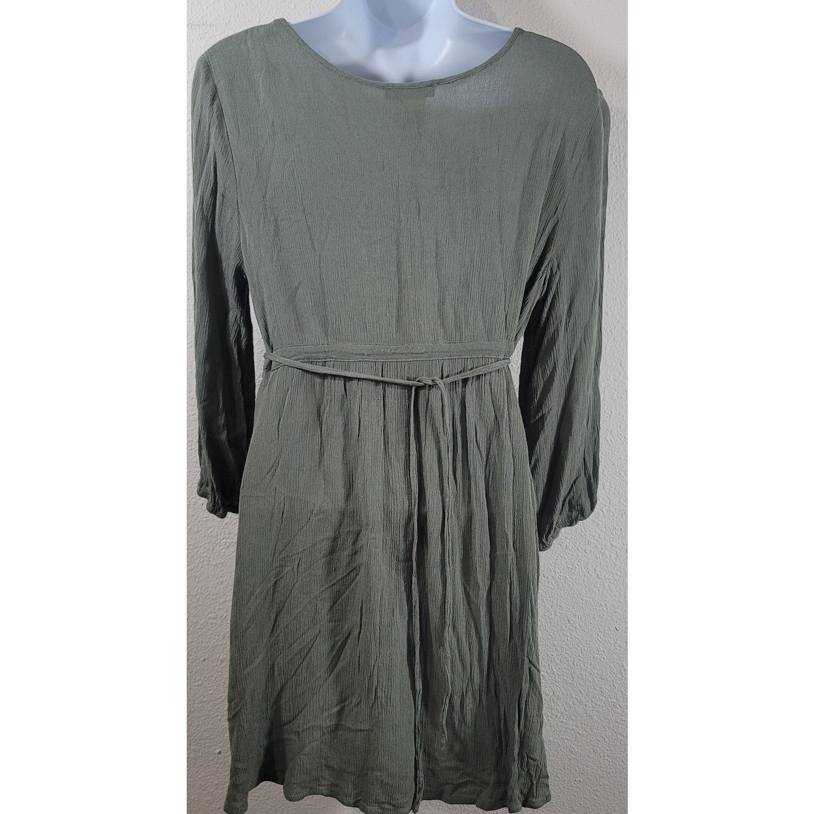Other Flying Tomato Green Lace Bodice Tunic Top Medium Flowy Size M / US 6-8 / IT 42-44 - 3 Thumbnail