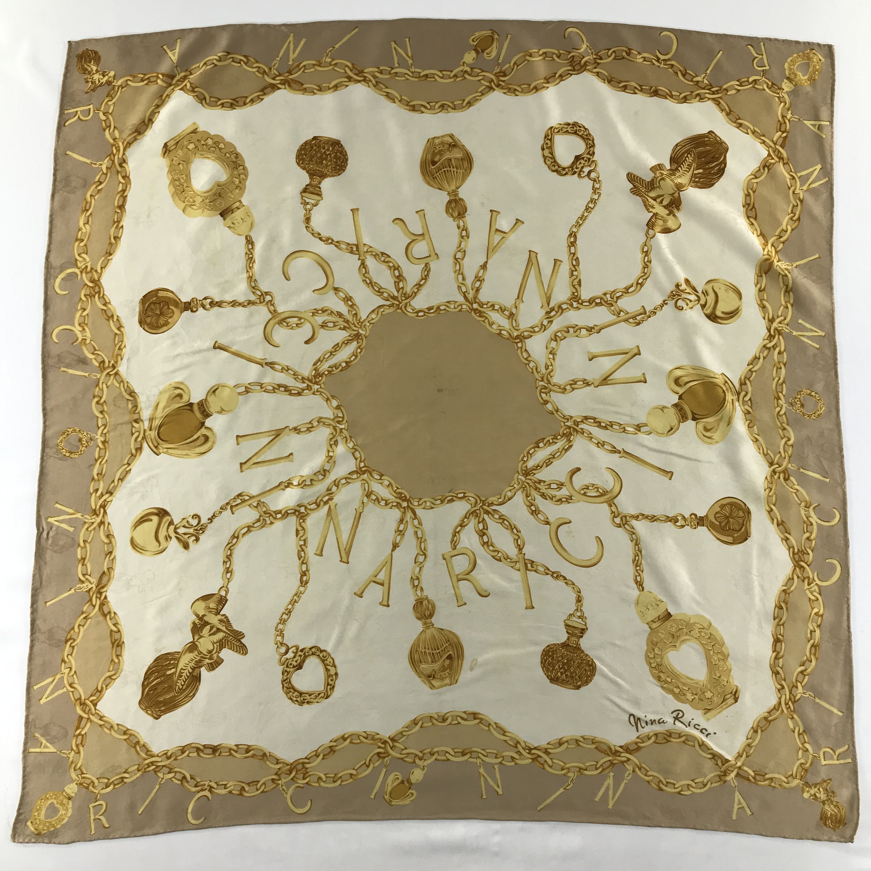 Nina Ricci Vintage Nina Ricci Silk Scarf Size ONE SIZE - 2 Thumbnail