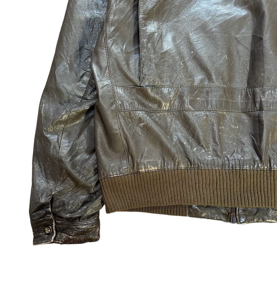 Aquascutum Aquascutum Tartan Lined Leather Jacket Size US M / EU 48-50 / 2 - 12 Thumbnail