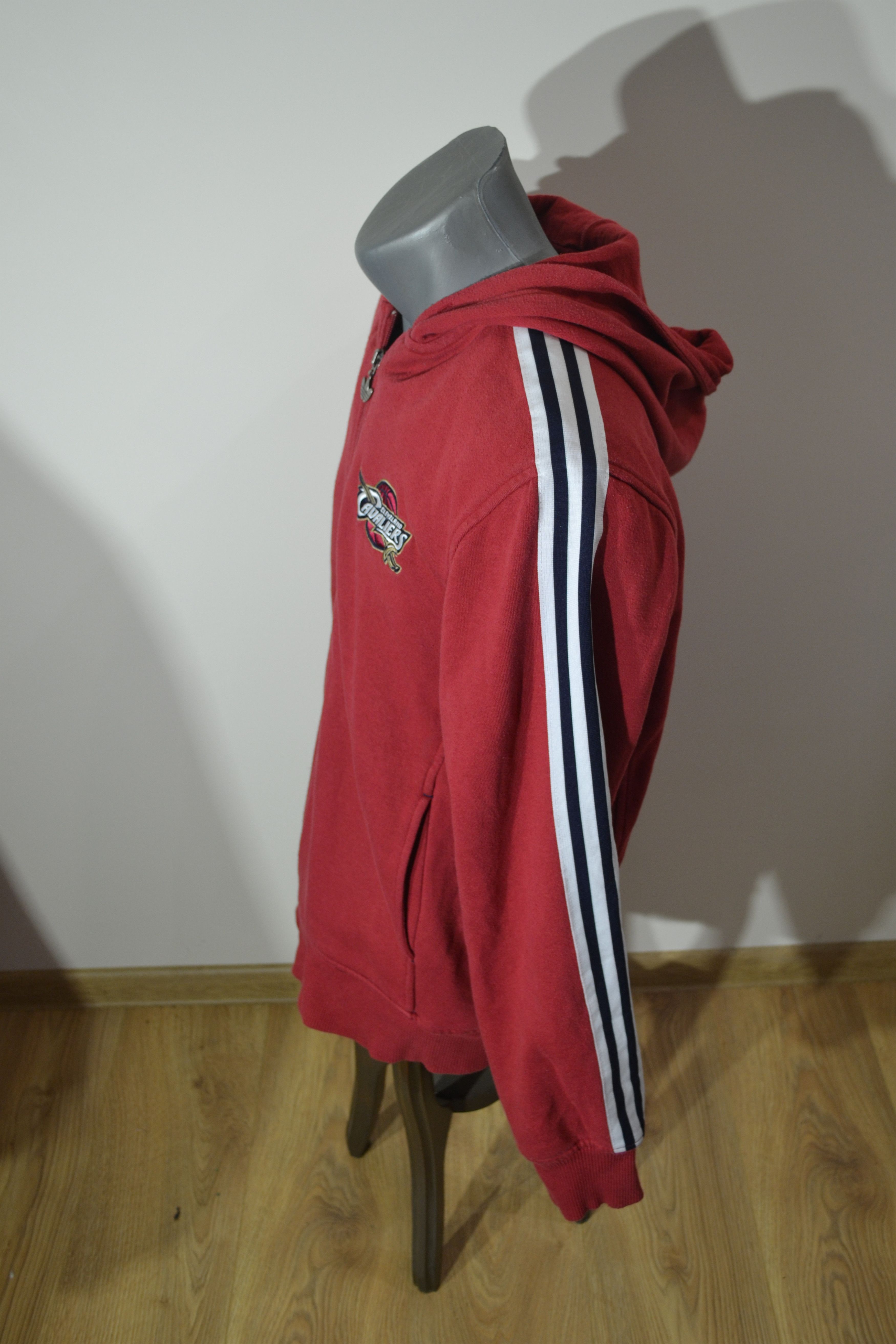 Adidas Vintage Adidas Cleveland Cavaliers NBA Zip-Up Hoodie Size US L / EU 52-54 / 3 - 4 Thumbnail