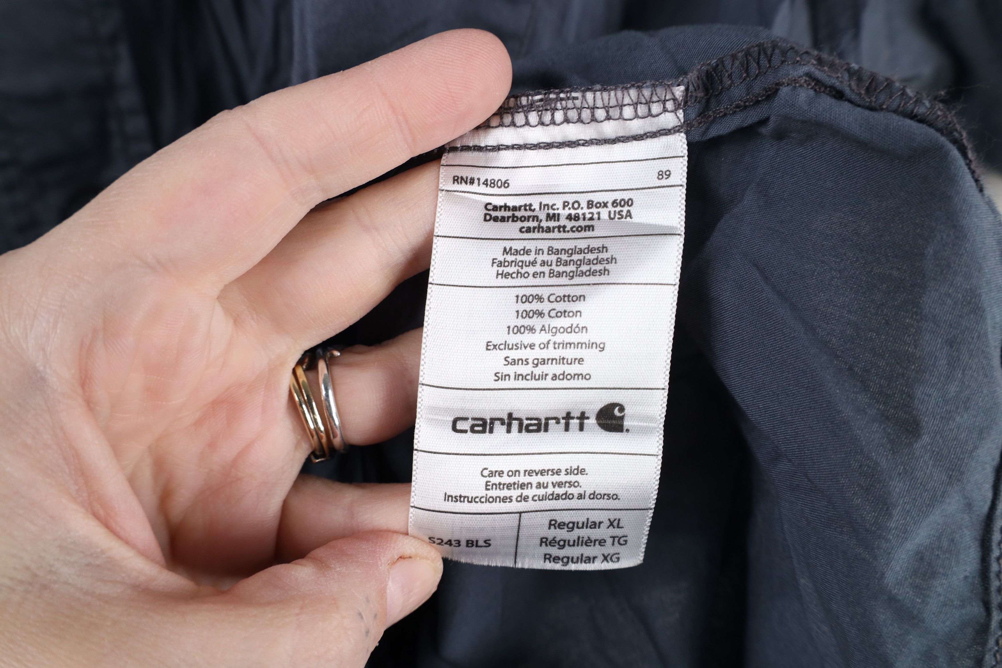 Carhartt × Vintage Vintage Carhartt Spell Short Sleeve Collared Button Shirt Size US XL / EU 56 / 4 - 8 Thumbnail
