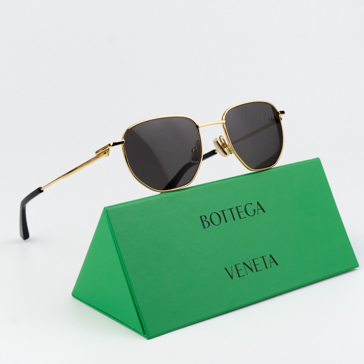 Bottega Veneta NEW Bottega Veneta BV1301S 001 Panthos Unisex Sunglasses Size ONE SIZE - 1 Thumbnail
