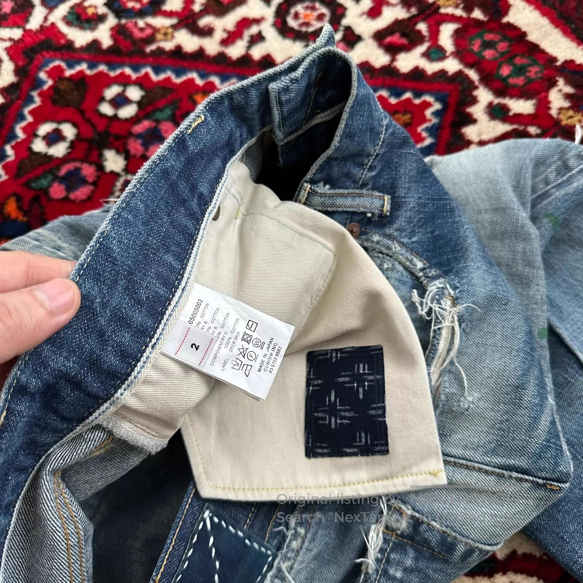 Visvim Distressed Blue Denim Pants Size 32. Size US 32 / EU 48 - 8 Thumbnail