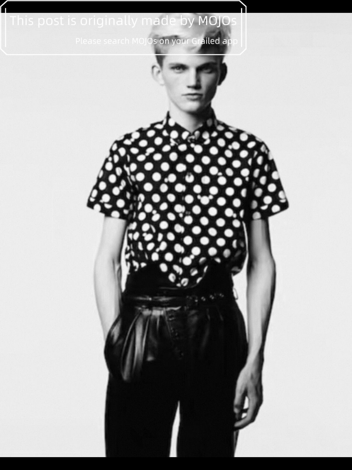 Saint Laurent Paris Sz 38 Saint Laurent Paris 13SS Poke Dots S/S Shirt mojos3715 Size US M / EU 48-50 / 2 - 7 Thumbnail