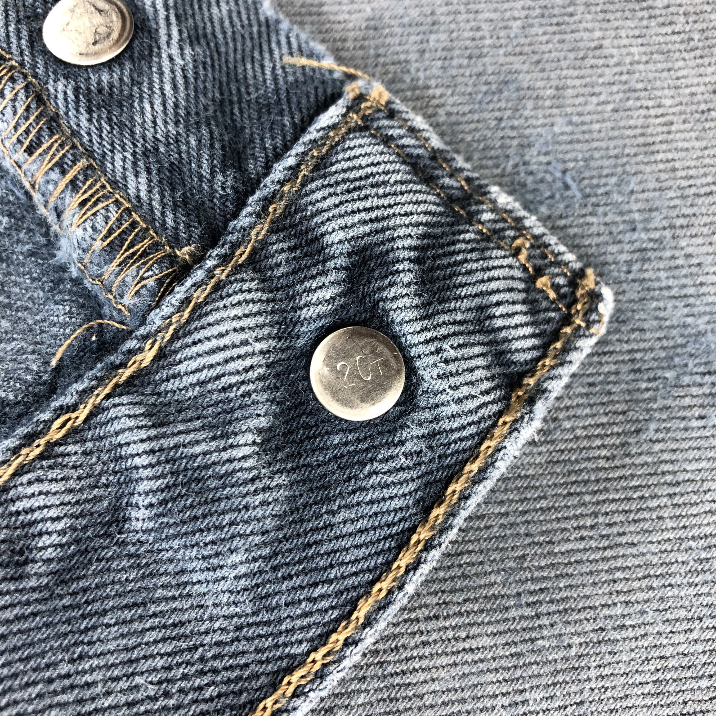 Levi's 90s Vintage Ripped Levis 501 Earth Tone Jeans-J1572 Size US 33 - 12 Thumbnail