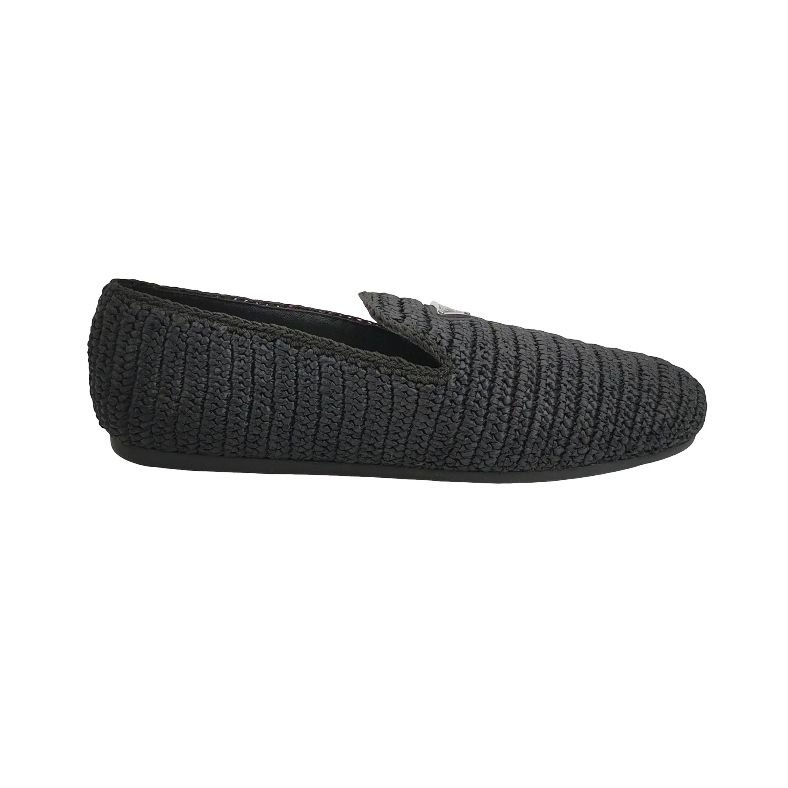 Prada Prada Woven Triangle Logo Slip-ons 41 Size US 8 / EU 41 - 1 Thumbnail