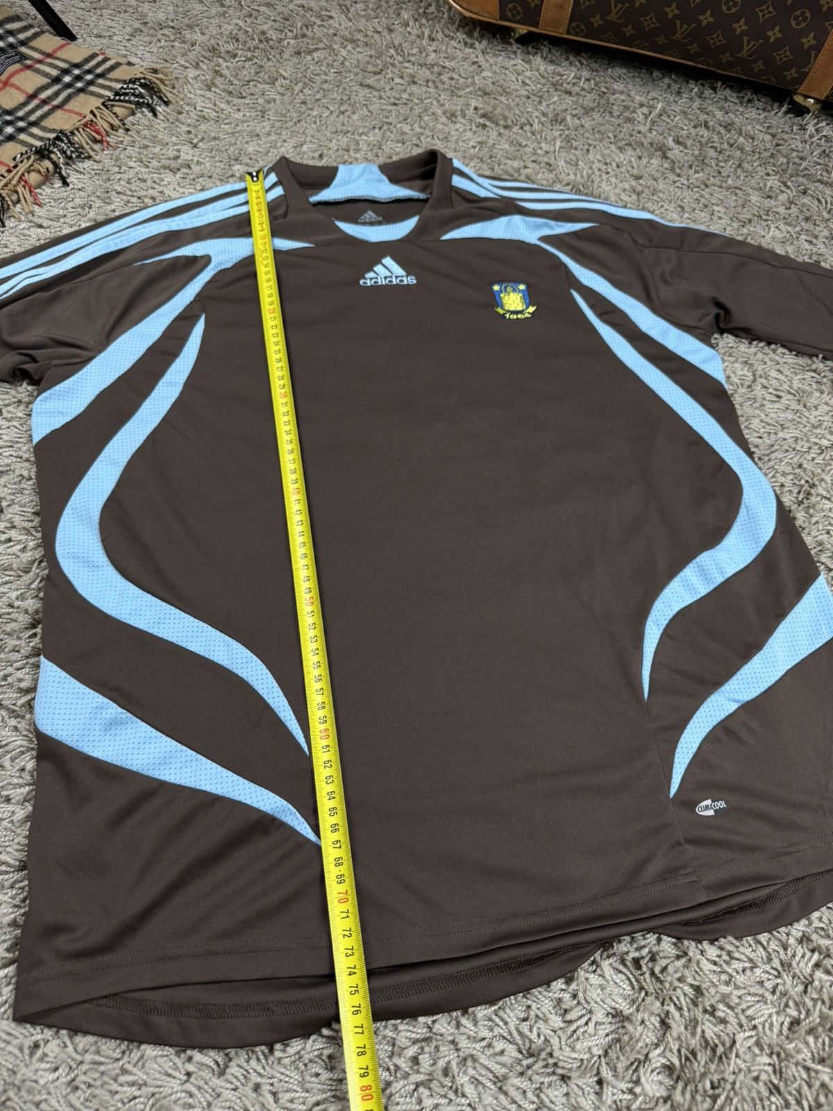 Adidas Football Adidas Brondby Away 2007/09s t-shirt original item Size US L / EU 52-54 / 3 - 6 Thumbnail