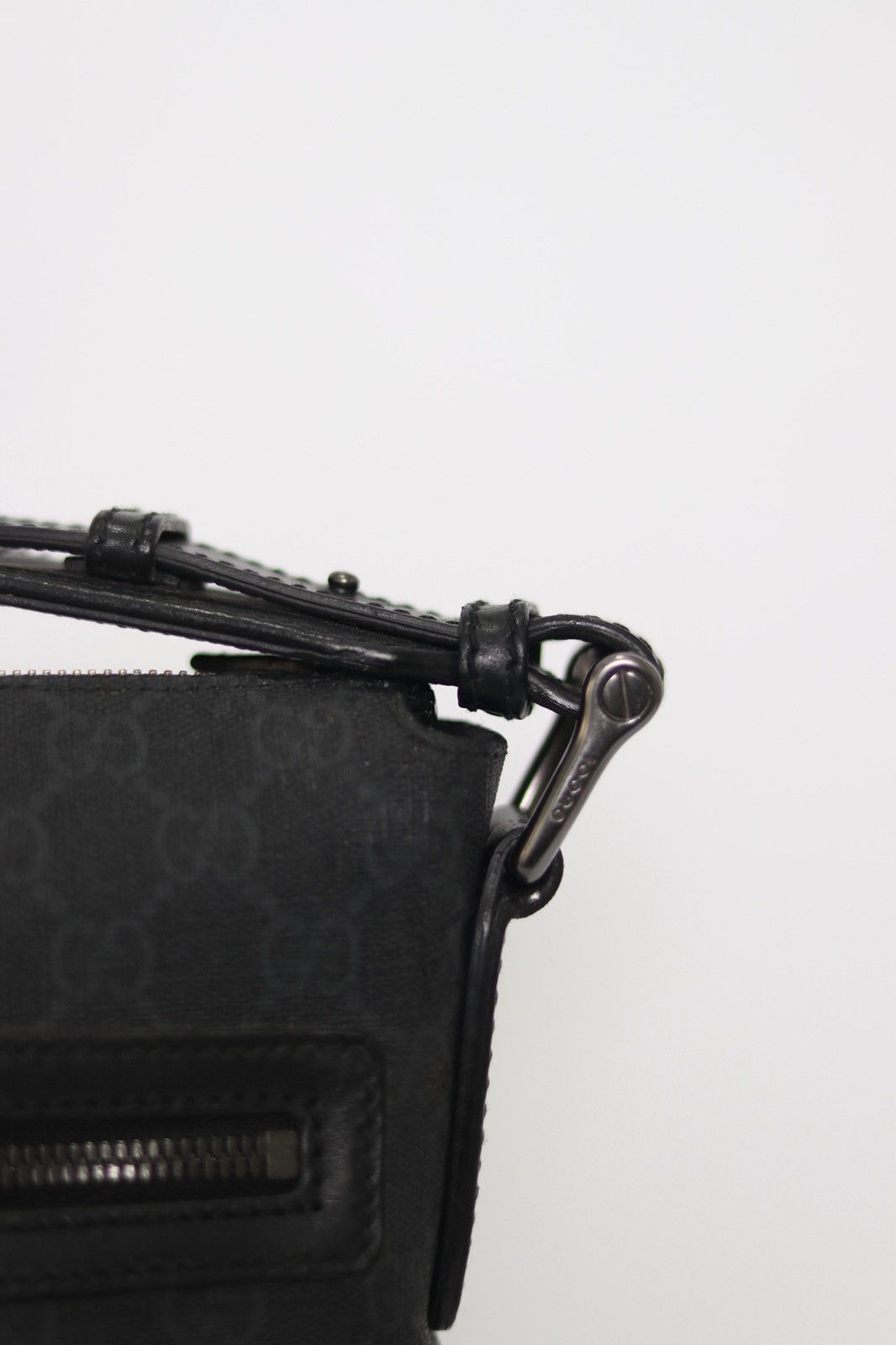 Gucci Gucci Front Zip Flat Messenger Bag GG Coated Canvas Medium Size ONE SIZE - 10 Thumbnail