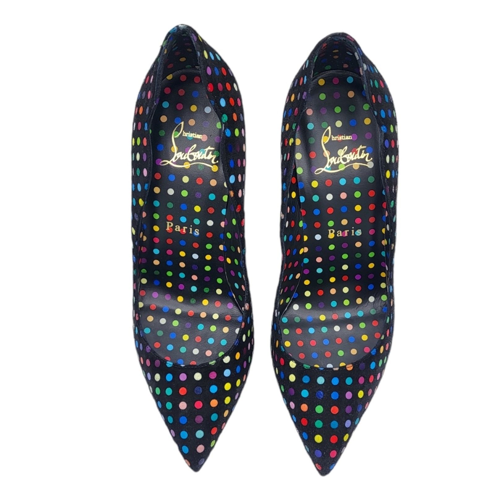 Christian Louboutin Christian Louboutin Hot Chick 100 Polka Dot Pumps Multi 36 Size US 5.5 / IT 35.5 - 7 Thumbnail