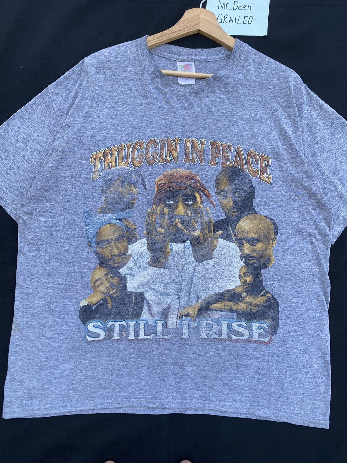Rap Tees Vintage Tupac Shakur “Thuggin In Peace” Still I Rise Tee Size US L / EU 52-54 / 3 - 1 Thumbnail