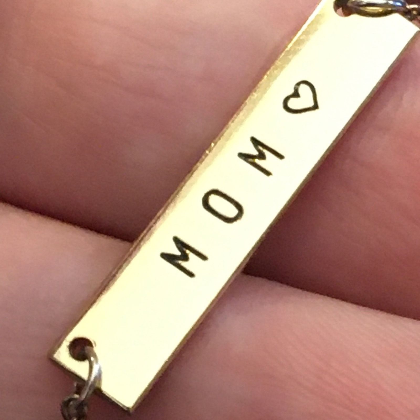 Jewelry Marina De Buchi gold plated “MOM” bar necklace Size ONE SIZE - 6 Thumbnail