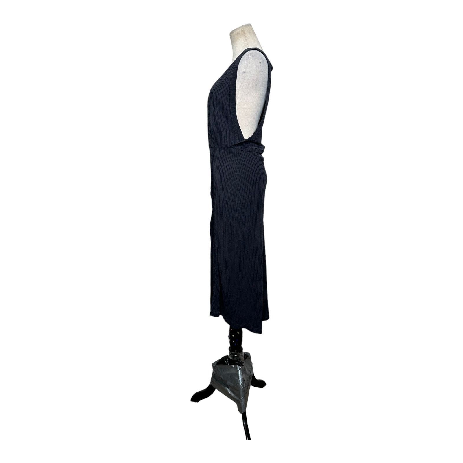 Free People Free People gray front cross flap slit midi dress small Size S / US 4 / IT 40 - 7 Thumbnail