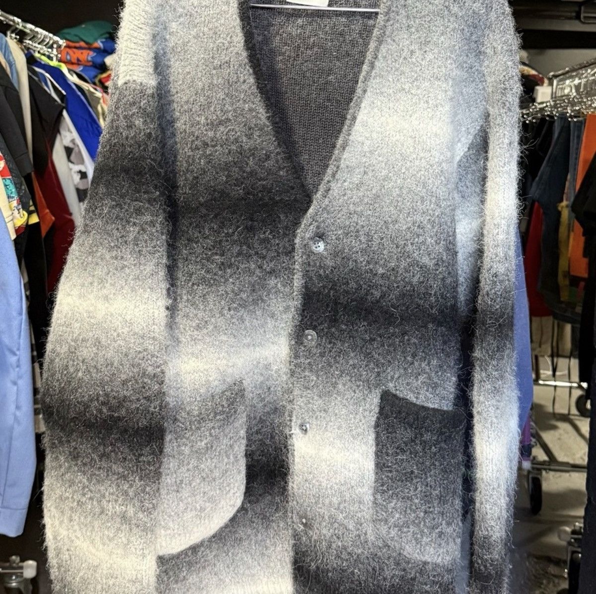 Aime Leon Dore Aime Leon Dore Cardigan Black White Mens Size 2XL Size US XL / EU 56 / 4 - 1 Thumbnail