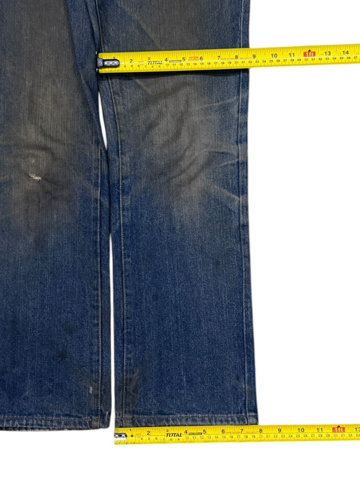 Japanese Brand Vintage Japanese Denim Jeans Y2K Vintage Fade mud wash | W29 Size US 29 - 14 Thumbnail