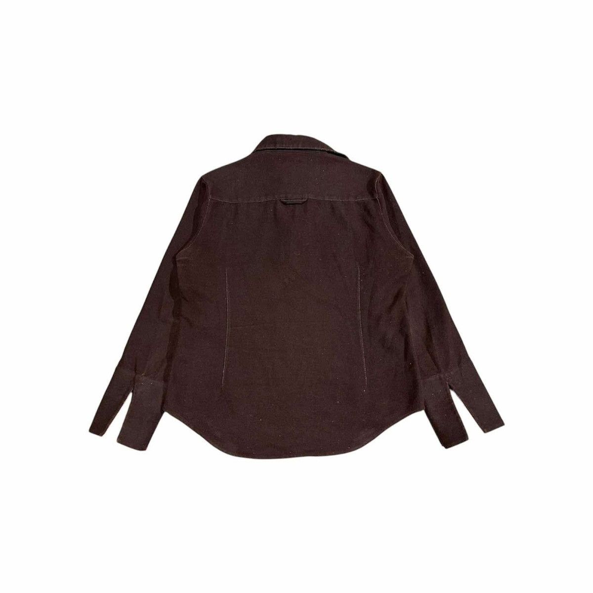 5351 POUR LES HOMMES × Japanese Brand × L7 Real Hip 🔥Y2K Archived L7 Real Hip Laces Up Leather Long Sleeve Shirt Size US L / EU 52-54 / 3 - 7 Thumbnail