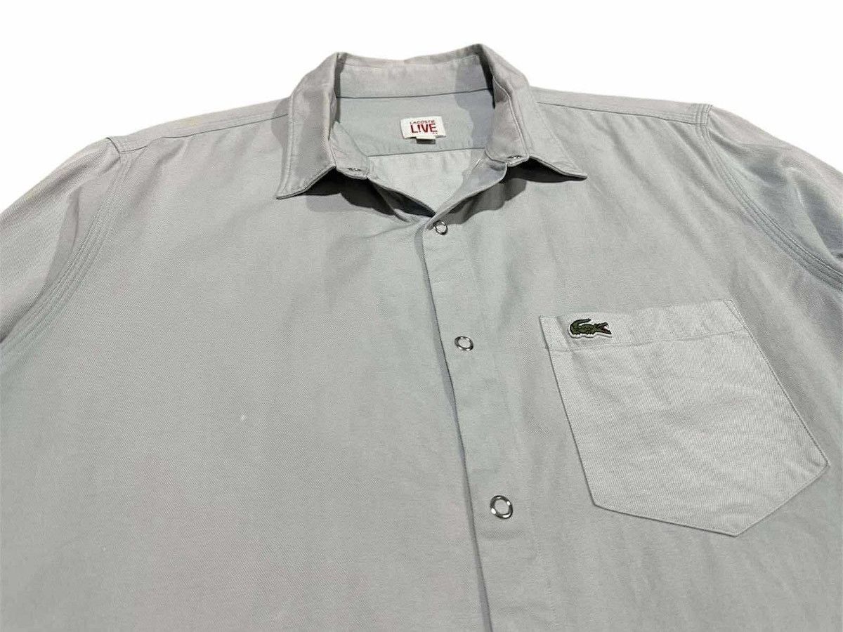Lacoste 🔥Lacoste Snap Button Shirt Long Sleeve Size US XL / EU 56 / 4 - 2 Thumbnail