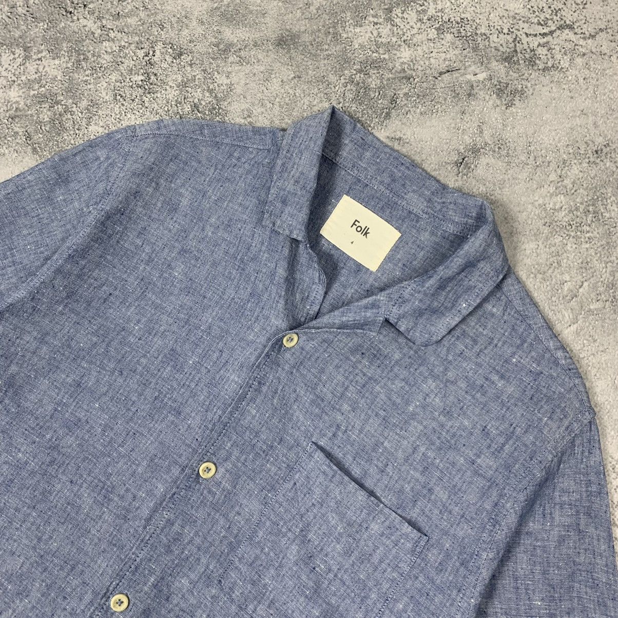 Folk Folk Linen Cotton Shirt Buttons Ups Short Sleeve Men’s Sz 4 Size US M / EU 48-50 / 2 - 2 Thumbnail