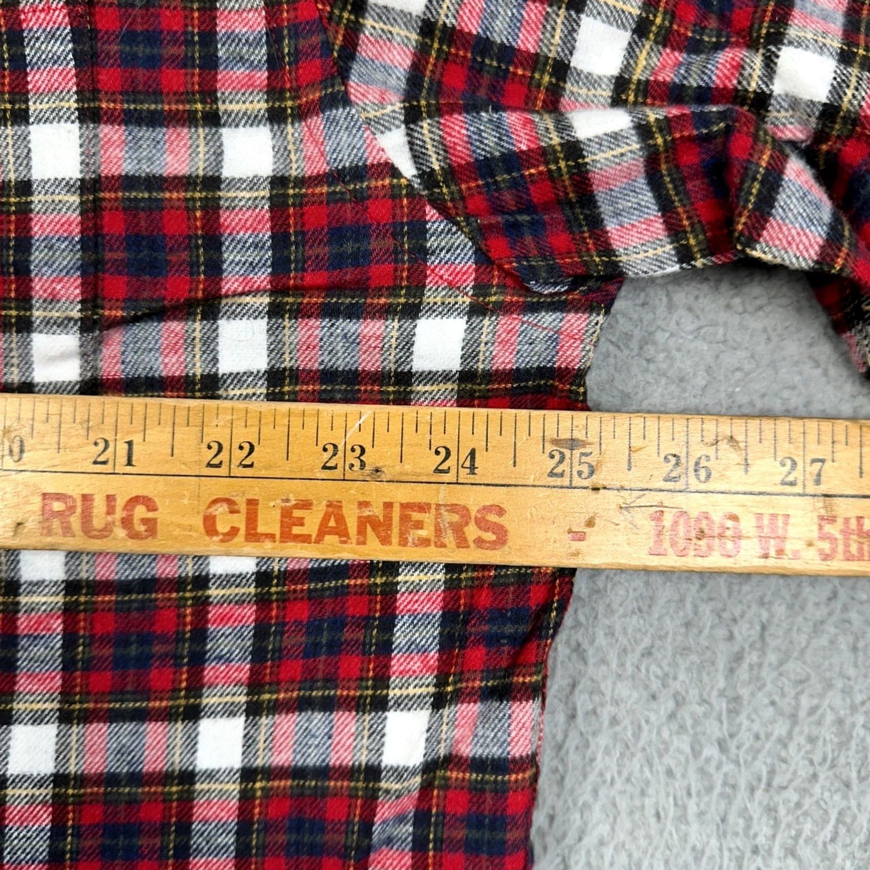 Croft & Barrow Craft & Barrow Shirt Plaid Button-Up Long Sleeve Flannel Red Size US L / EU 52-54 / 3 - 6 Thumbnail