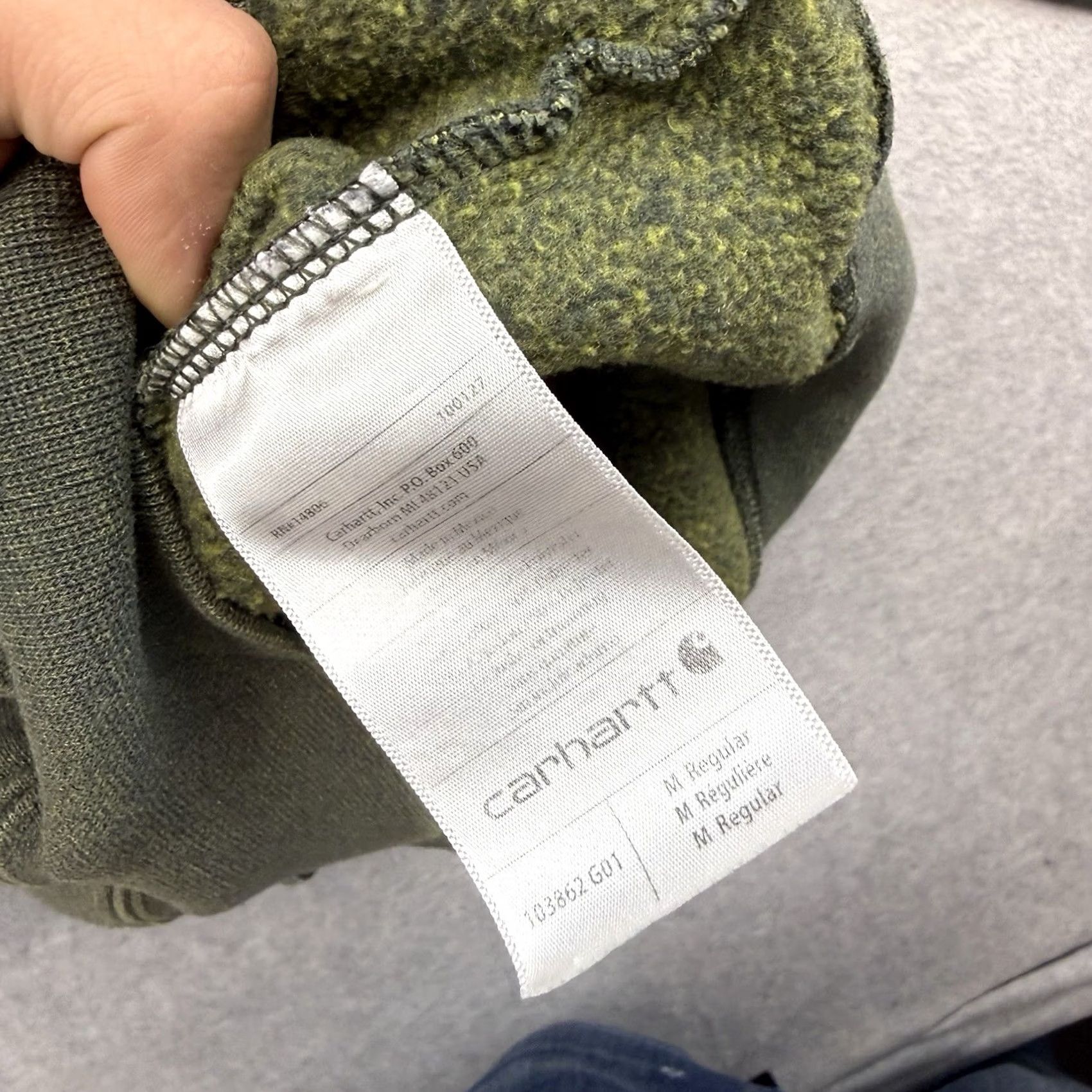 Carhartt Carhartt Hoodie Mens Size M Green Heavyweight Hooded Pockets Long Sleeve Pullover Crew Neck Size US M / EU 48-50 / 2 - 6 Thumbnail