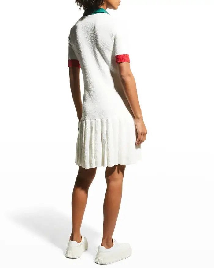 Casablanca o1mle1224 Laurel Leaf Tennis Dress in Multicolor Size XS / US 0-2 / IT 36-38 - 2 Thumbnail