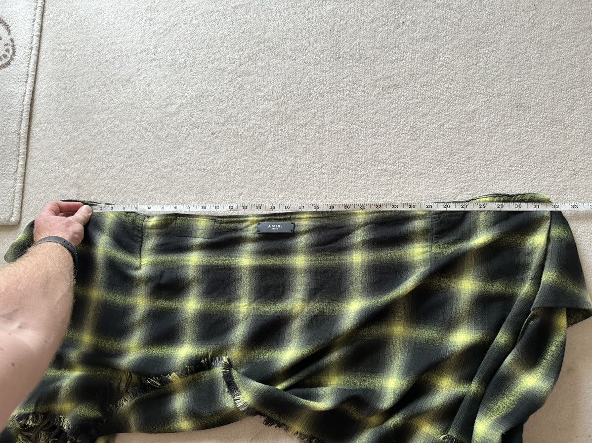 Amiri SS19 Amiri raw hem flannel waist wrap shirt Size ONE SIZE - 10 Thumbnail