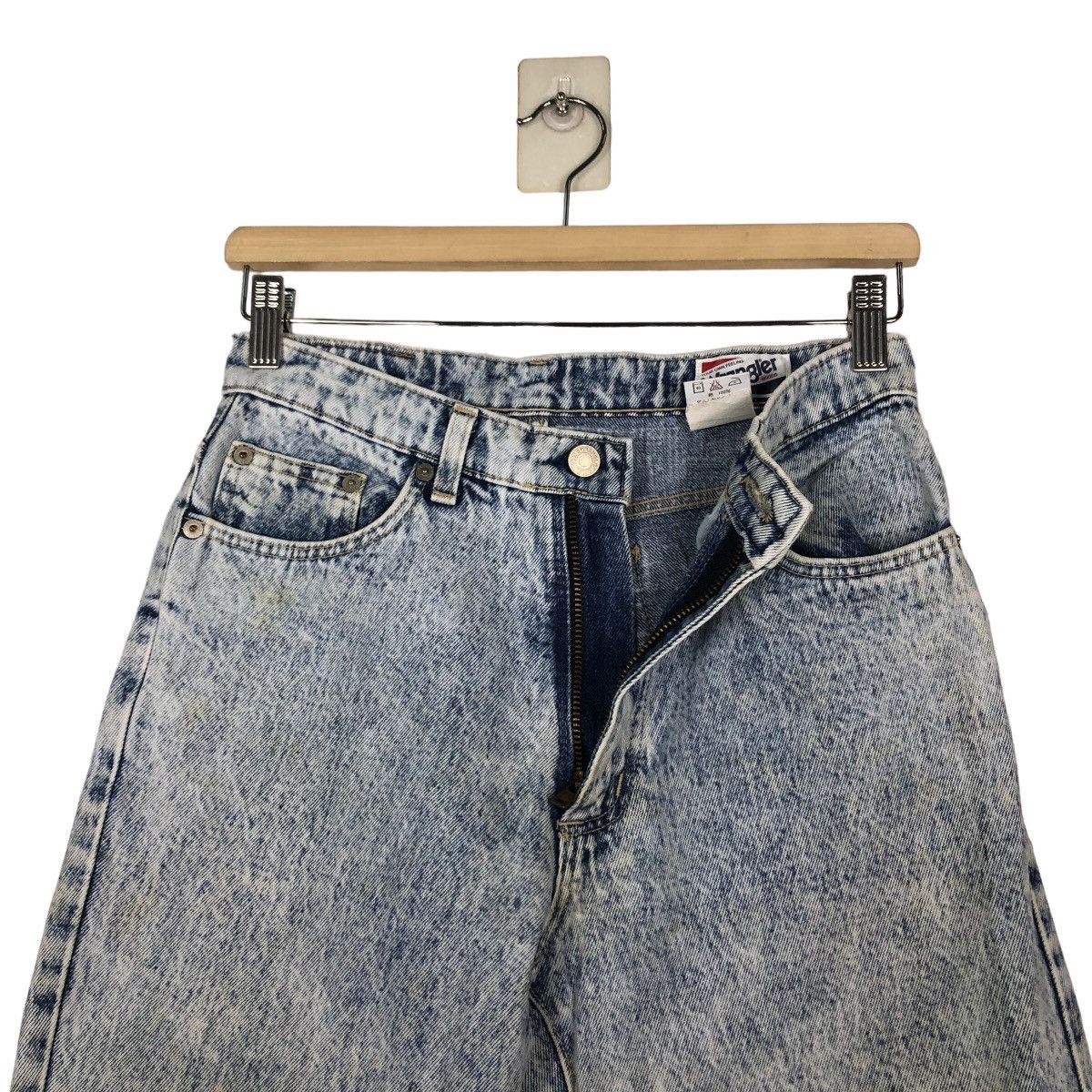 Japanese Brand 🔥VINTAGE FLARE ACID WASH DESIGN WRANGLER USA Size US 28 / EU 44 - 16 Thumbnail