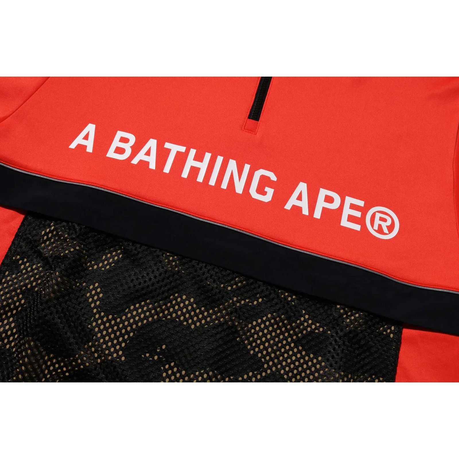 Bape Bape Camo Pocket Double Knit Half-Zip Red Hoodie Size Small Size US S / EU 44-46 / 1 - 3 Thumbnail
