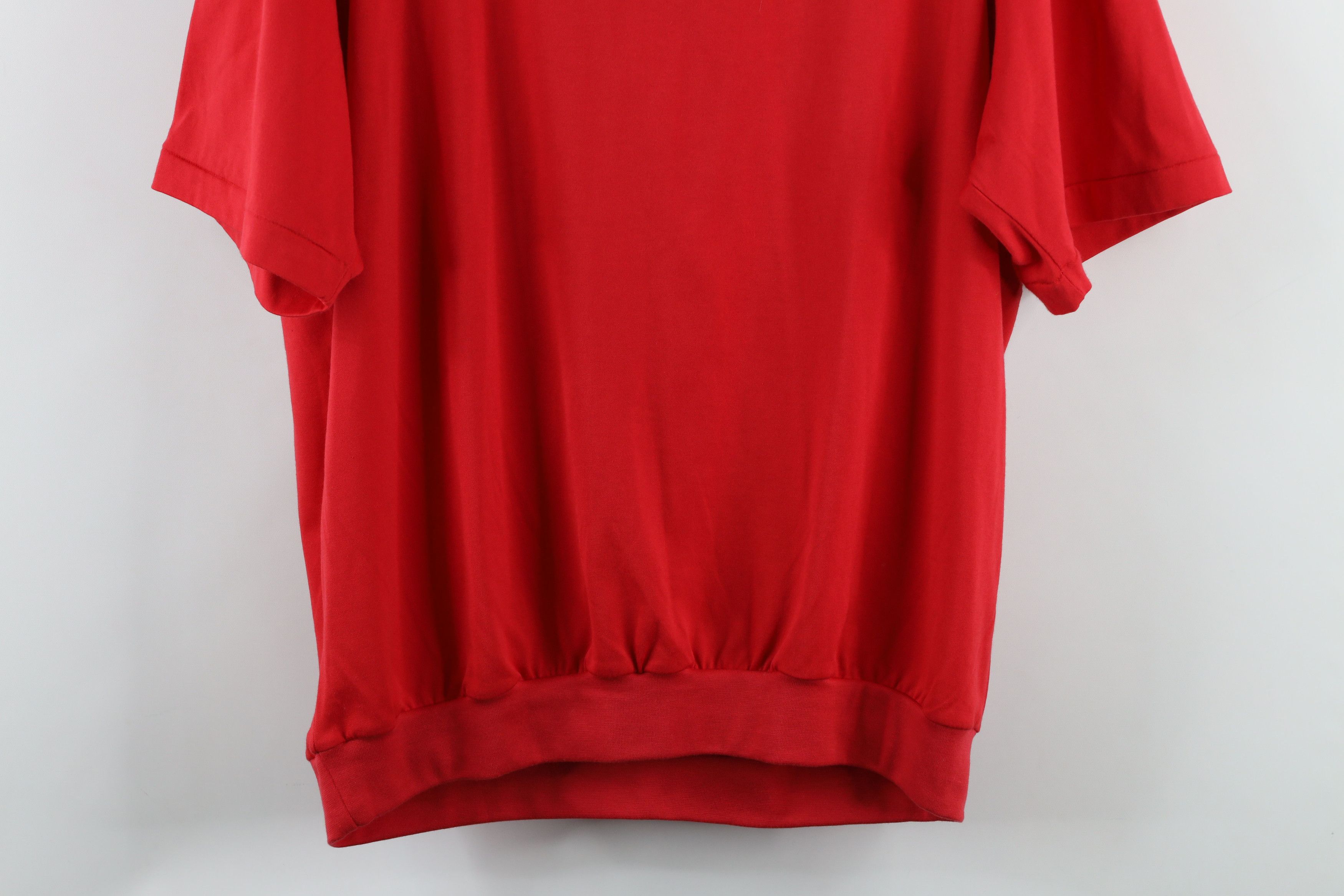 Vintage Vintage 90s Streetwear Collared Pullover Polo Shirt Red Size US M / EU 48-50 / 2 - 10 Thumbnail