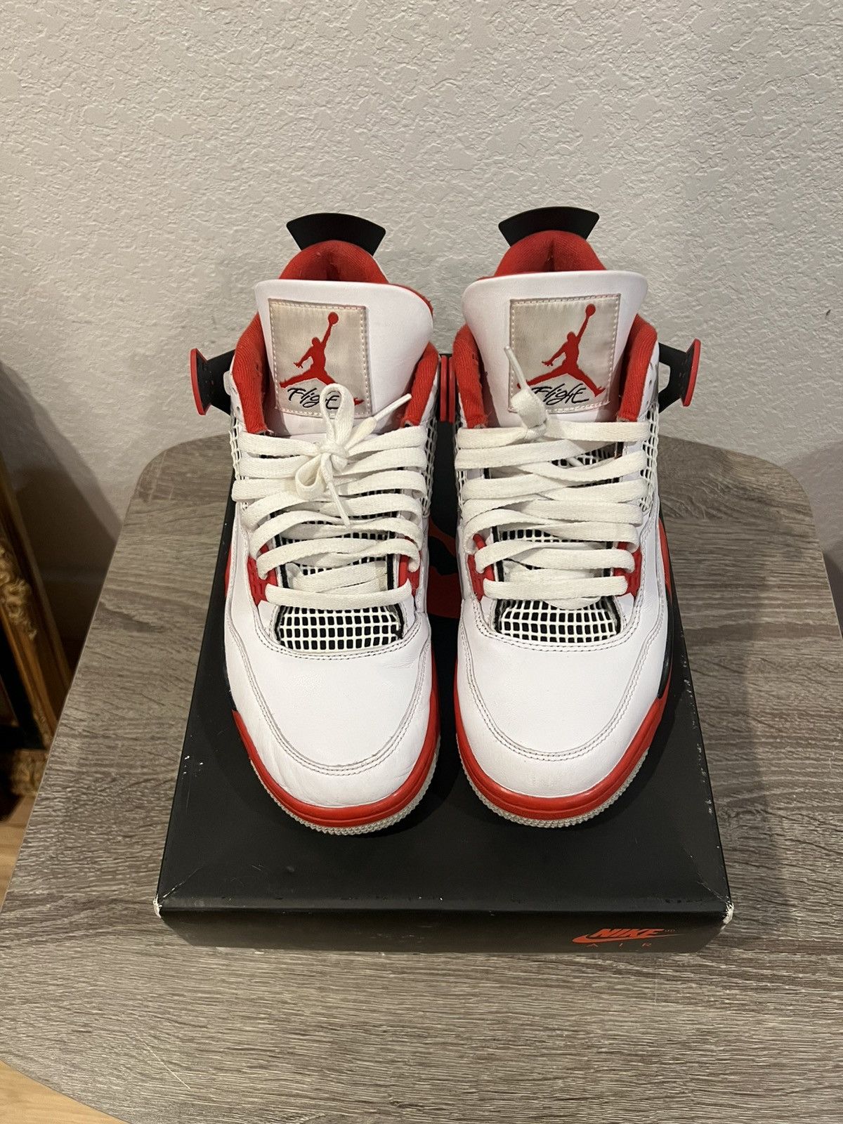 Jordan Brand Jordan 4 Retro Fire Red (2020) Size US 9 / EU 42 - 3 Thumbnail