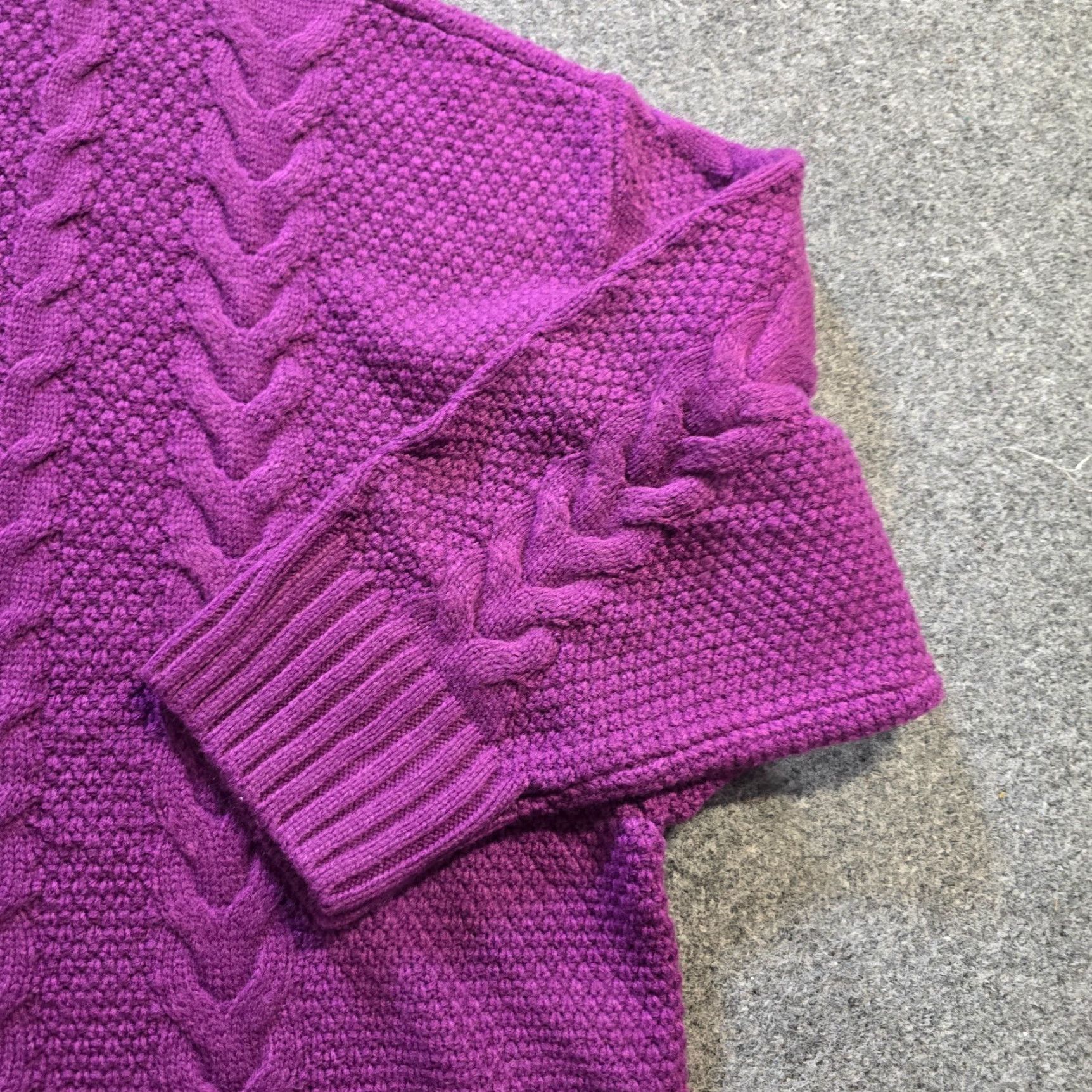 Torrid Torrid Sweater Womens 5X Purple Cable Knit Long Sleeve Crew Neck Pullover Casual Womens Size XXL / US 16-18 / IT 52-54 - 4 Thumbnail