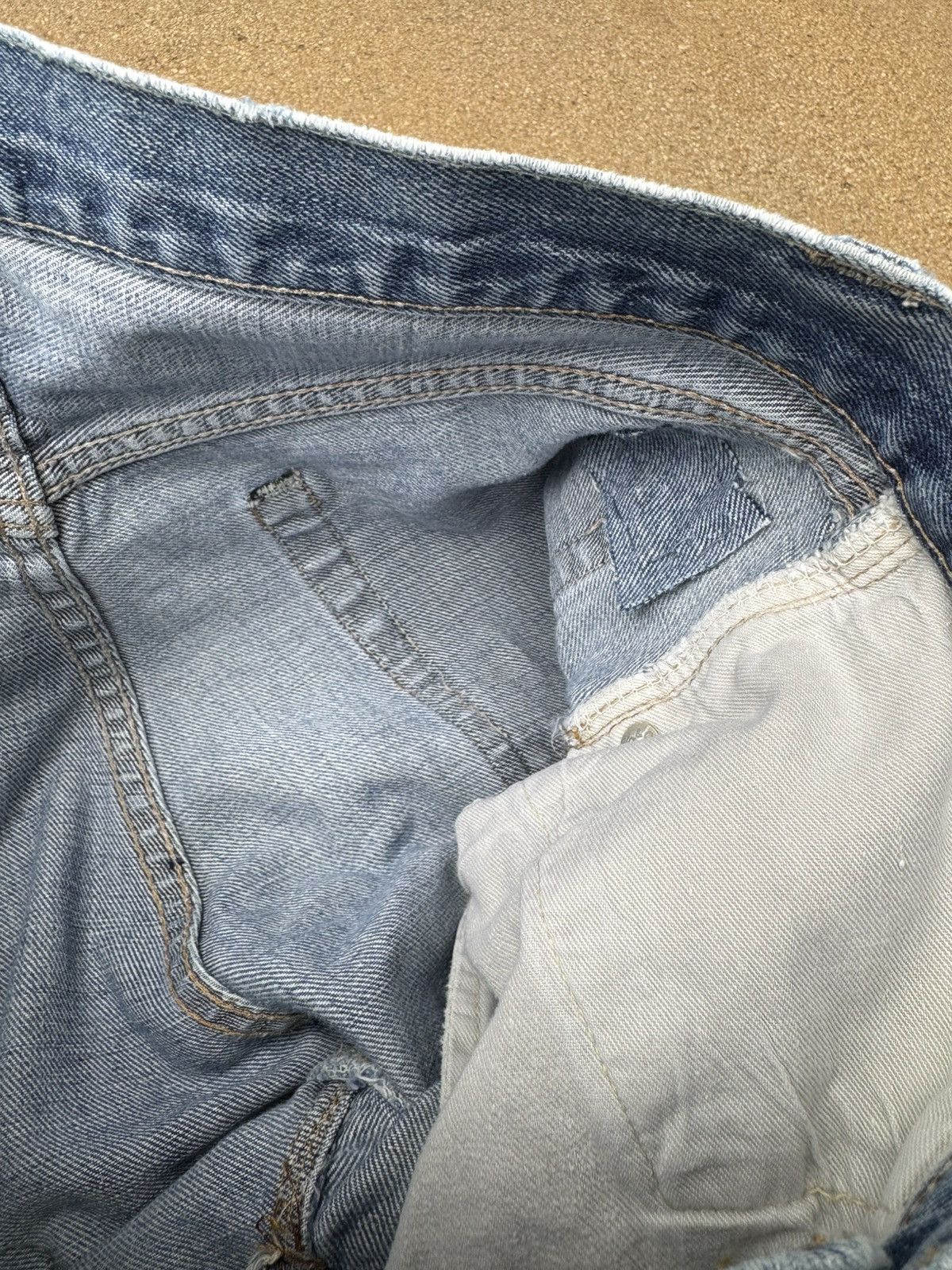 Levi's × Vintage Vtg 70’s Levis 501xx Redline Selvedge Distressed Jeans 29x28 Size US 29 - 6 Thumbnail