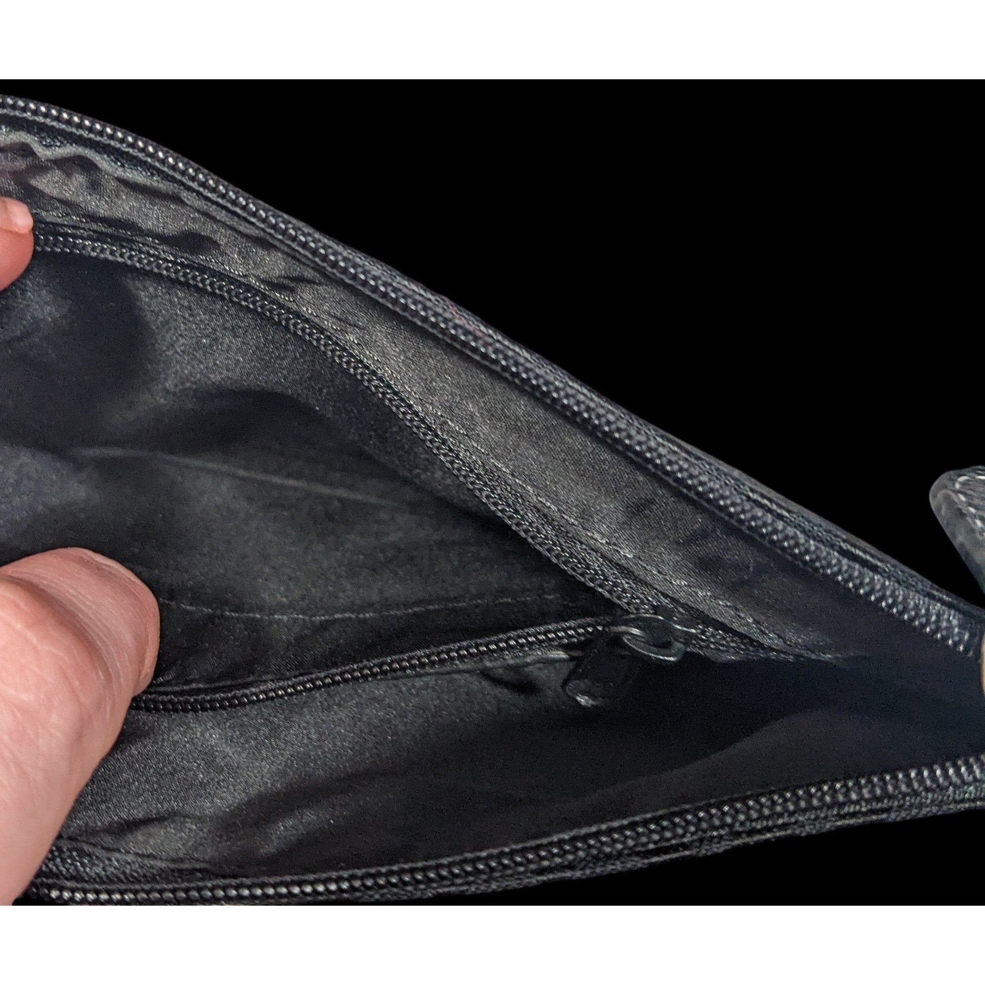 Other Wilson's Leather Gothic Black Zip Clutch/Wristlet Size ONE SIZE - 3 Thumbnail