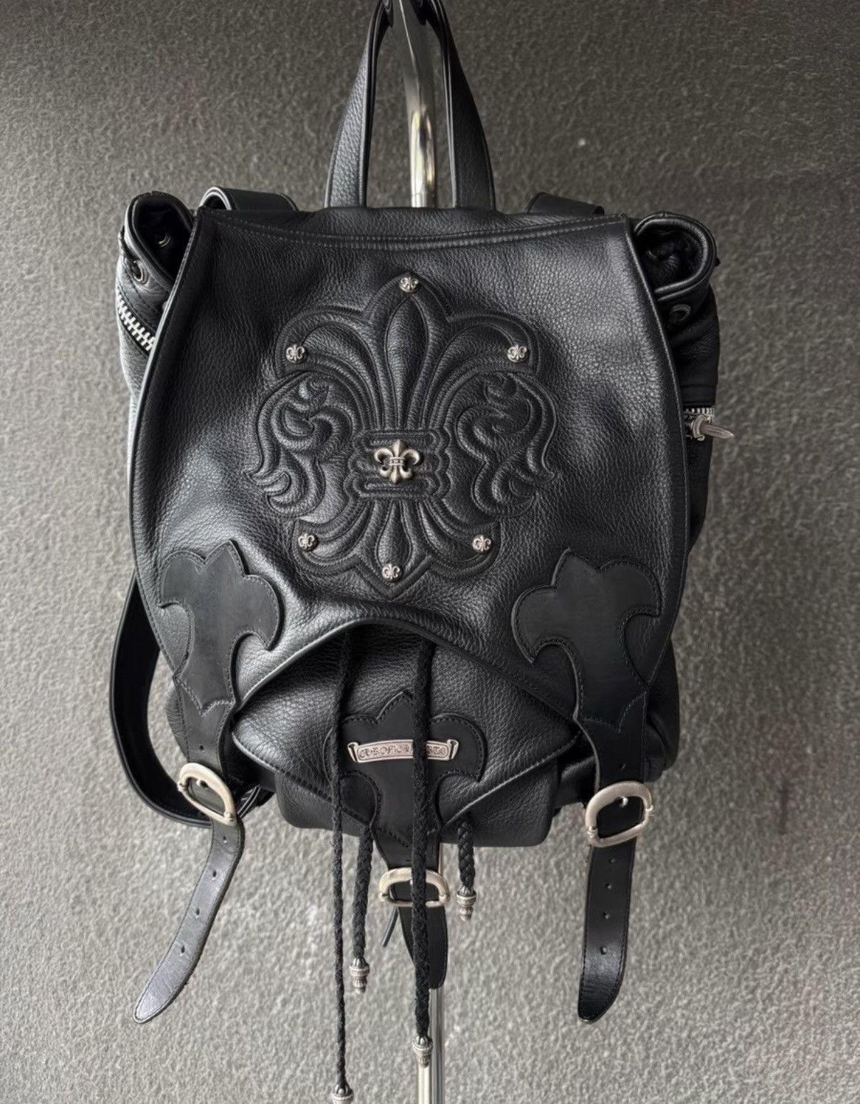 Chrome Hearts Chrome Hearts Scout Flower Silver Hardware Backpack Size ONE SIZE - 1 Thumbnail