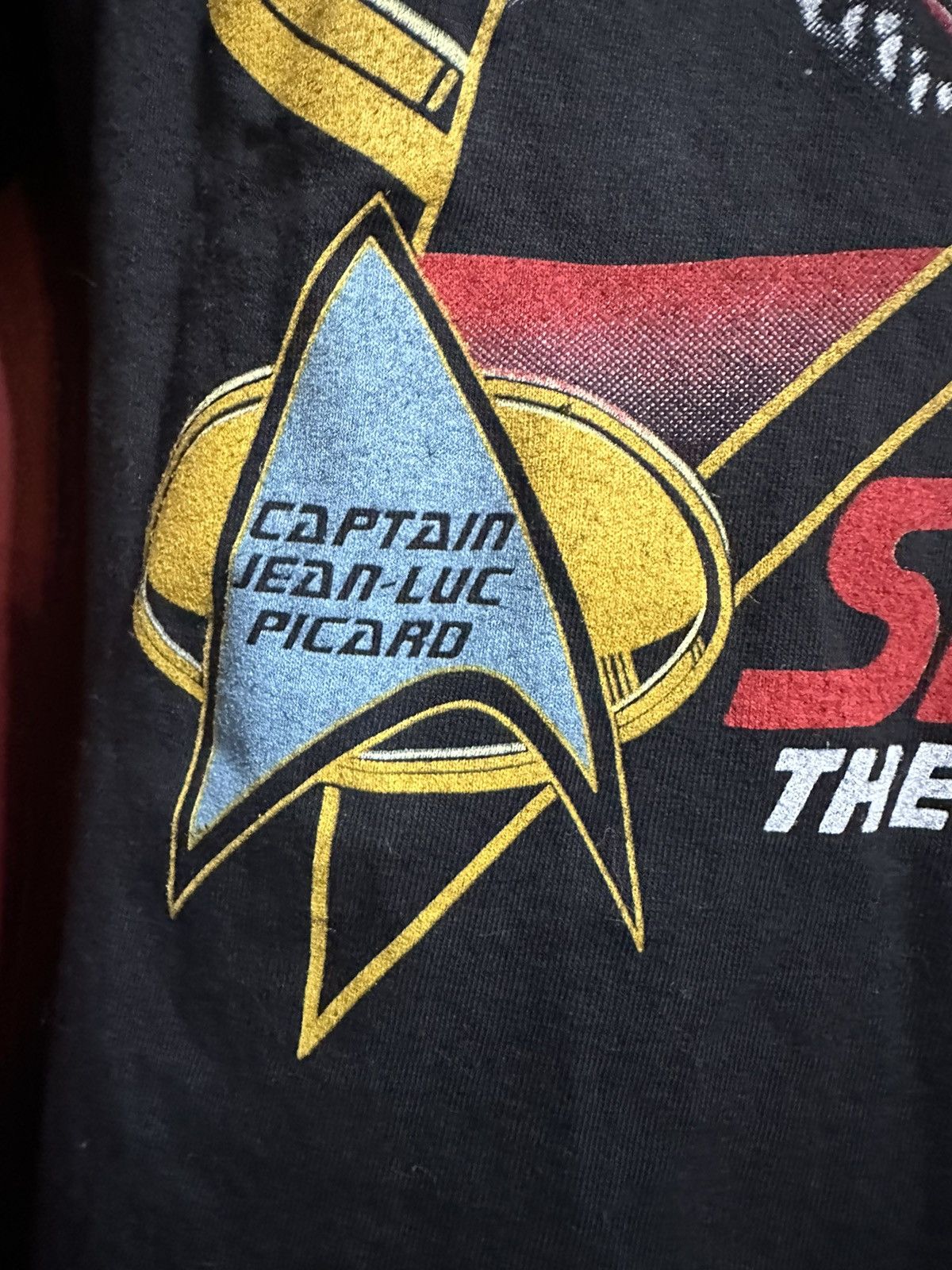Vintage Vintage Star Trek Tshirt 90’s TV Show Piccard Trekkie Grail Size US XL / EU 56 / 4 - 4 Thumbnail