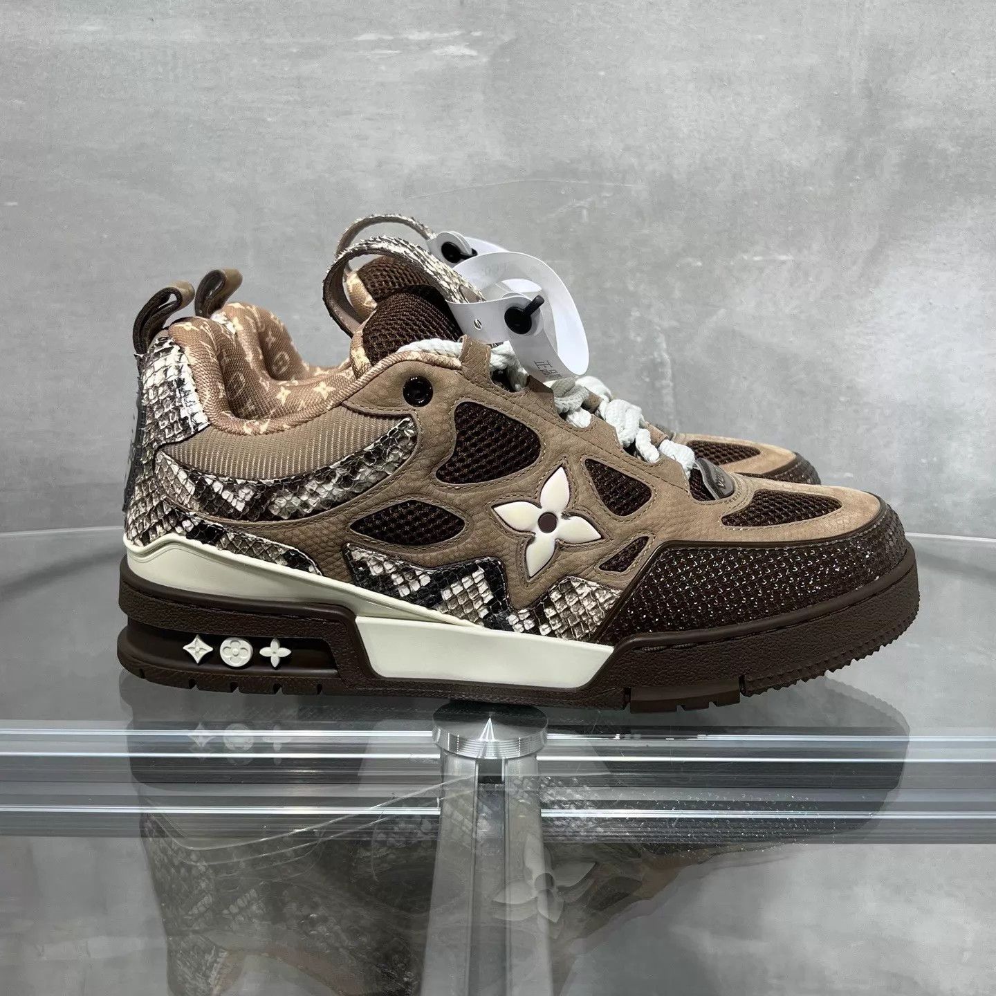 Louis Vuitton LV Skate Snake Brown Skate Shoes UK7 (41) New With Box Size US 8 / EU 41 - 4 Thumbnail