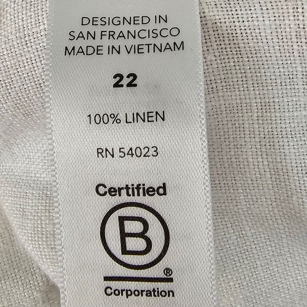 Athleta Athleta Womens Cabo Linen Joggers Size 22 Resortwear Beach Size 22" - 8 Thumbnail