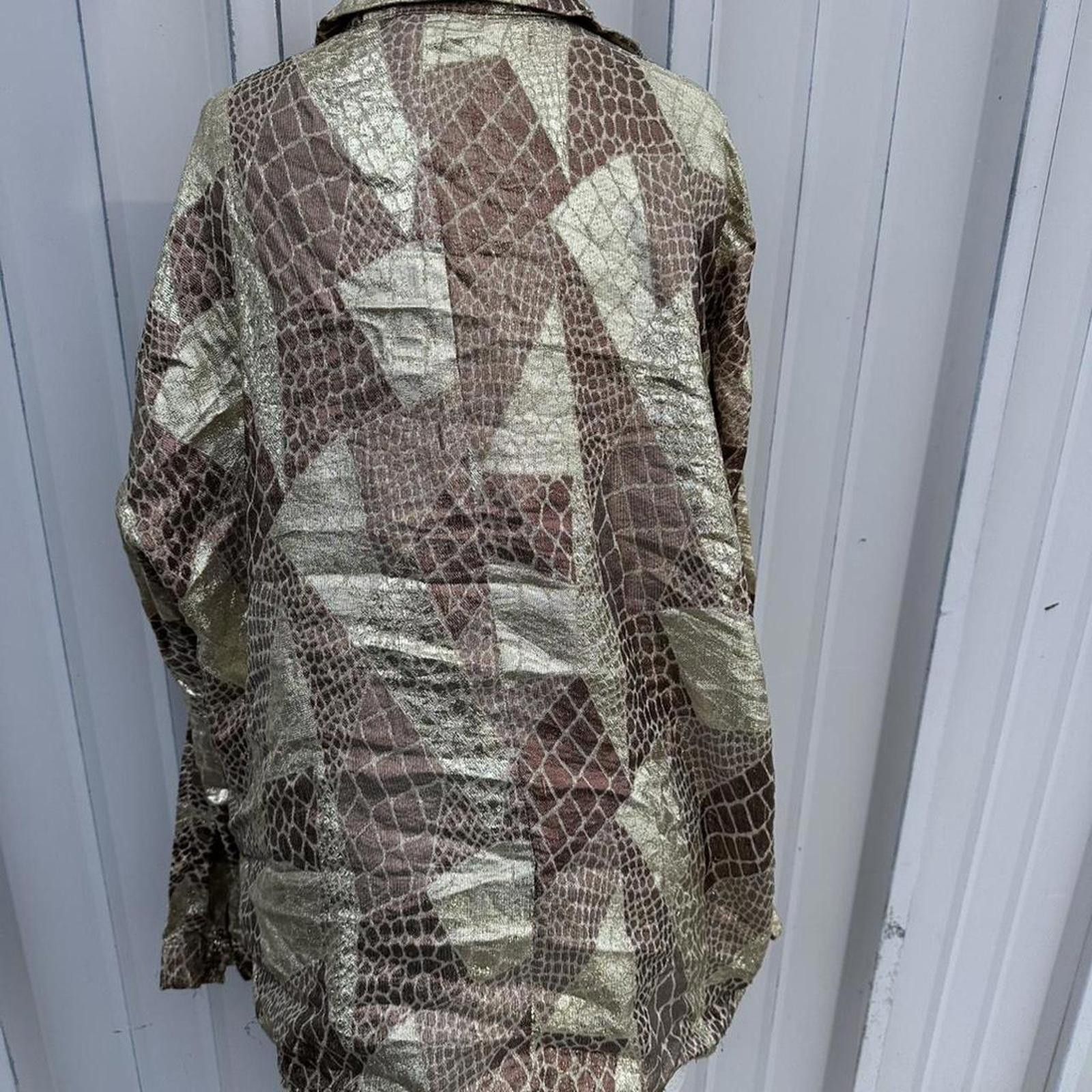 Other vintage metallic blouse flawed Size M / US 6-8 / IT 42-44 - 2 Thumbnail