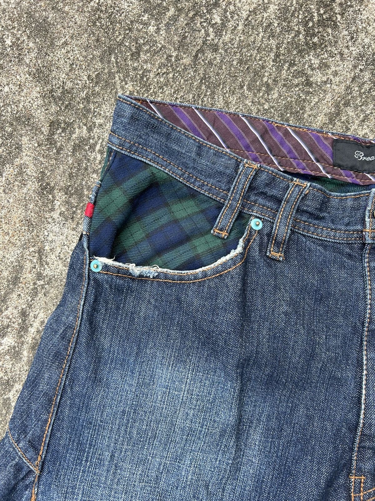 If Six Was Nine × Japanese Brand × Le Grande Bleu (L.G.B.) Double waish denim short pants Ifsixwasnine lgb style Size US 26 / EU 42 - 4 Thumbnail