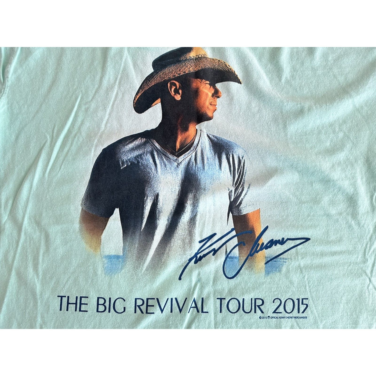 Other Kenny Chesney The Big Revival 2015 Concert T-shirt Green LRG Size US L / EU 52-54 / 3 - 2 Thumbnail