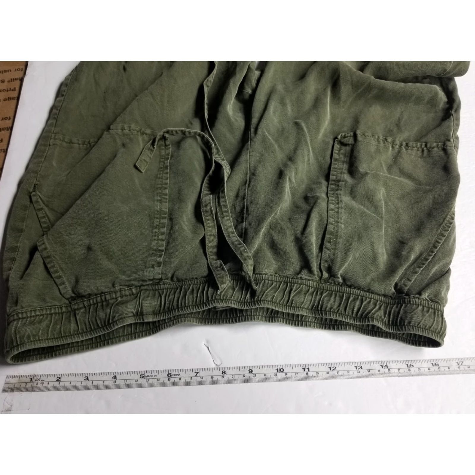 Lucky Brand Lucky Brand Womens Pants Jogger Regular Elastic Waist Drawstring Pull On Olive L Size 36" / US 14 / IT 50 - 3 Thumbnail