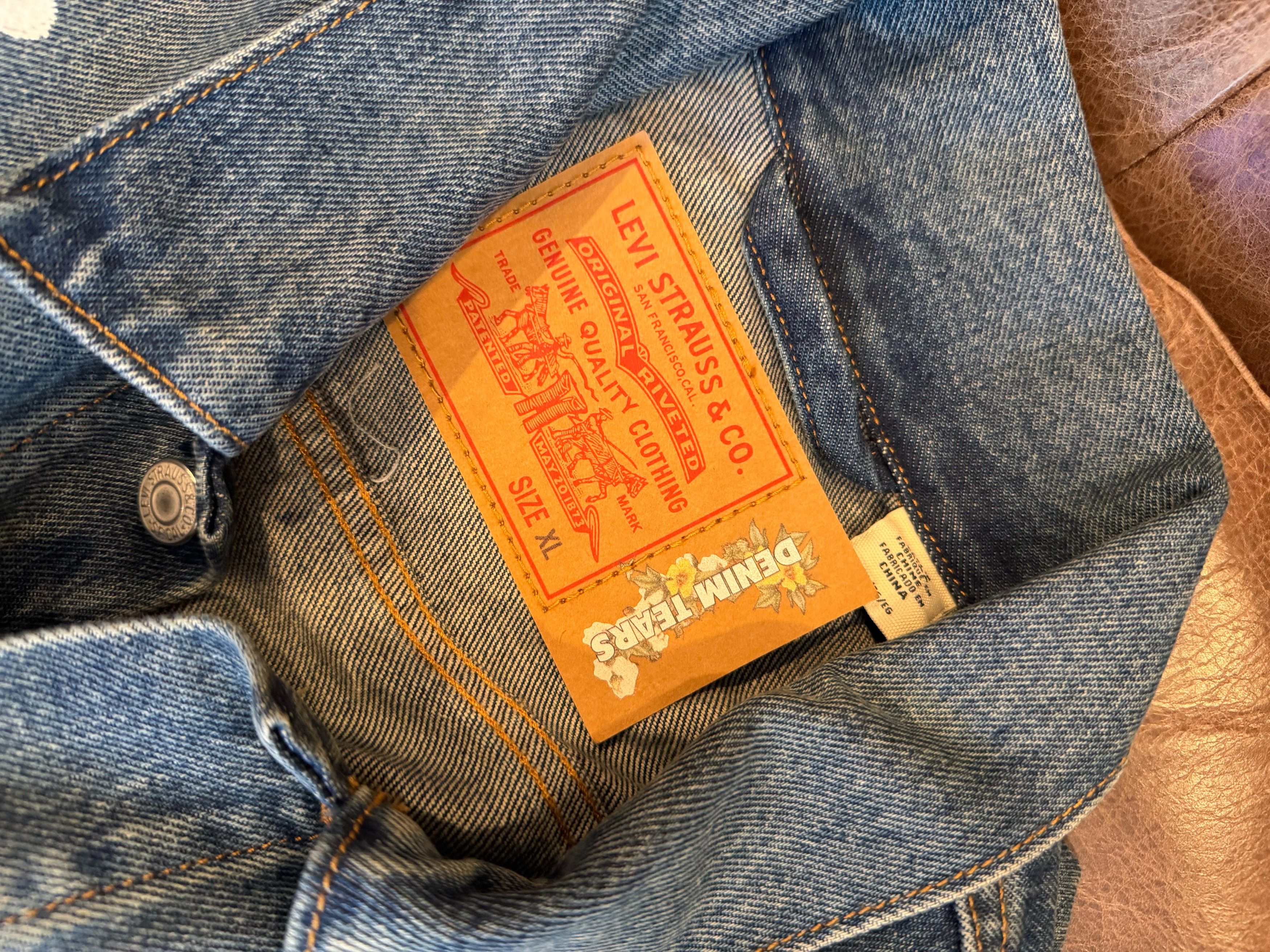 DENIM TEARS × Levi's Cotton Wreath Levi's Big E Type II Jacket Size US XL / EU 56 / 4 - 6 Thumbnail