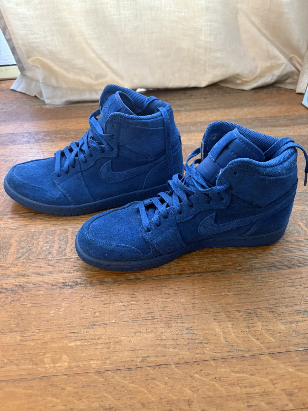 Jordan Brand × Nike Jordan 1 Retro Blue Suede Size US 10.5 / EU 43-44 - 9 Thumbnail
