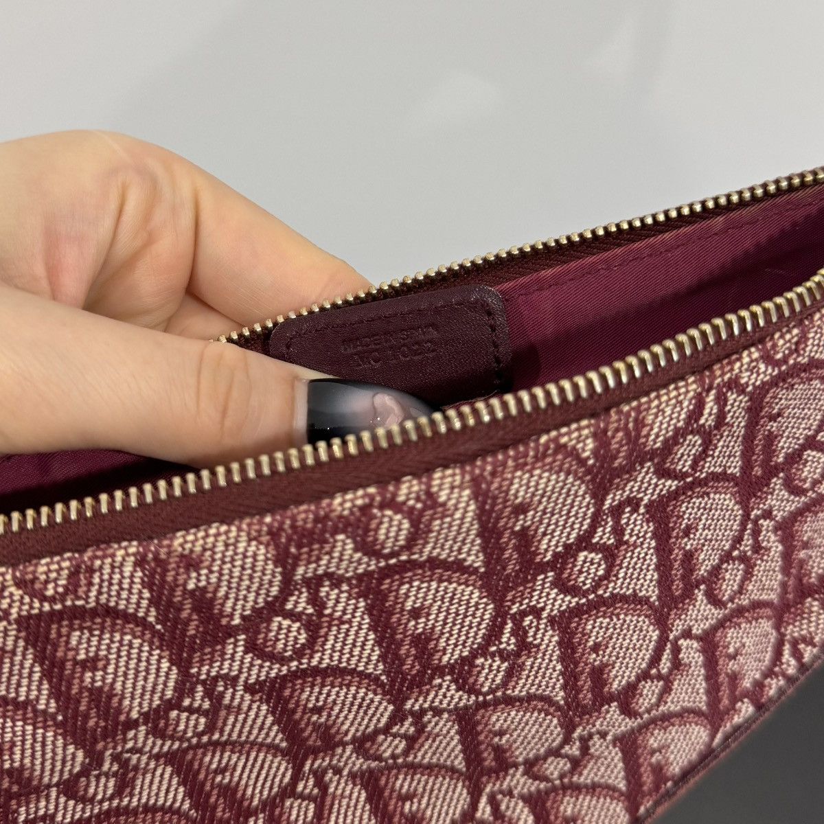 Dior Dior Burgundy Mini Saddle Shoulder Bag Size ONE SIZE - 5 Thumbnail